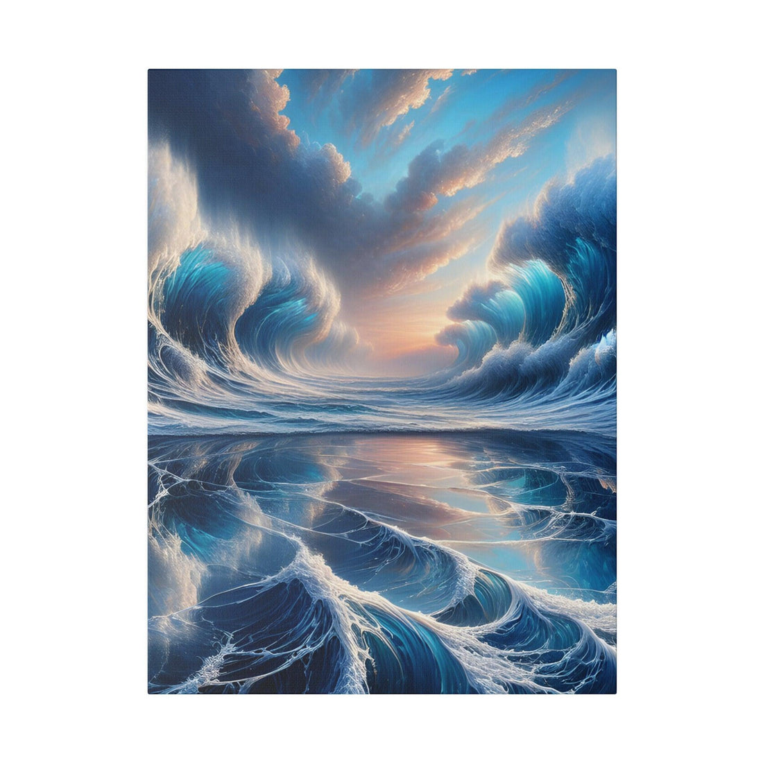 "Ocean Symphony: The Wave Canvas Wall Art" - The Alice Gallery