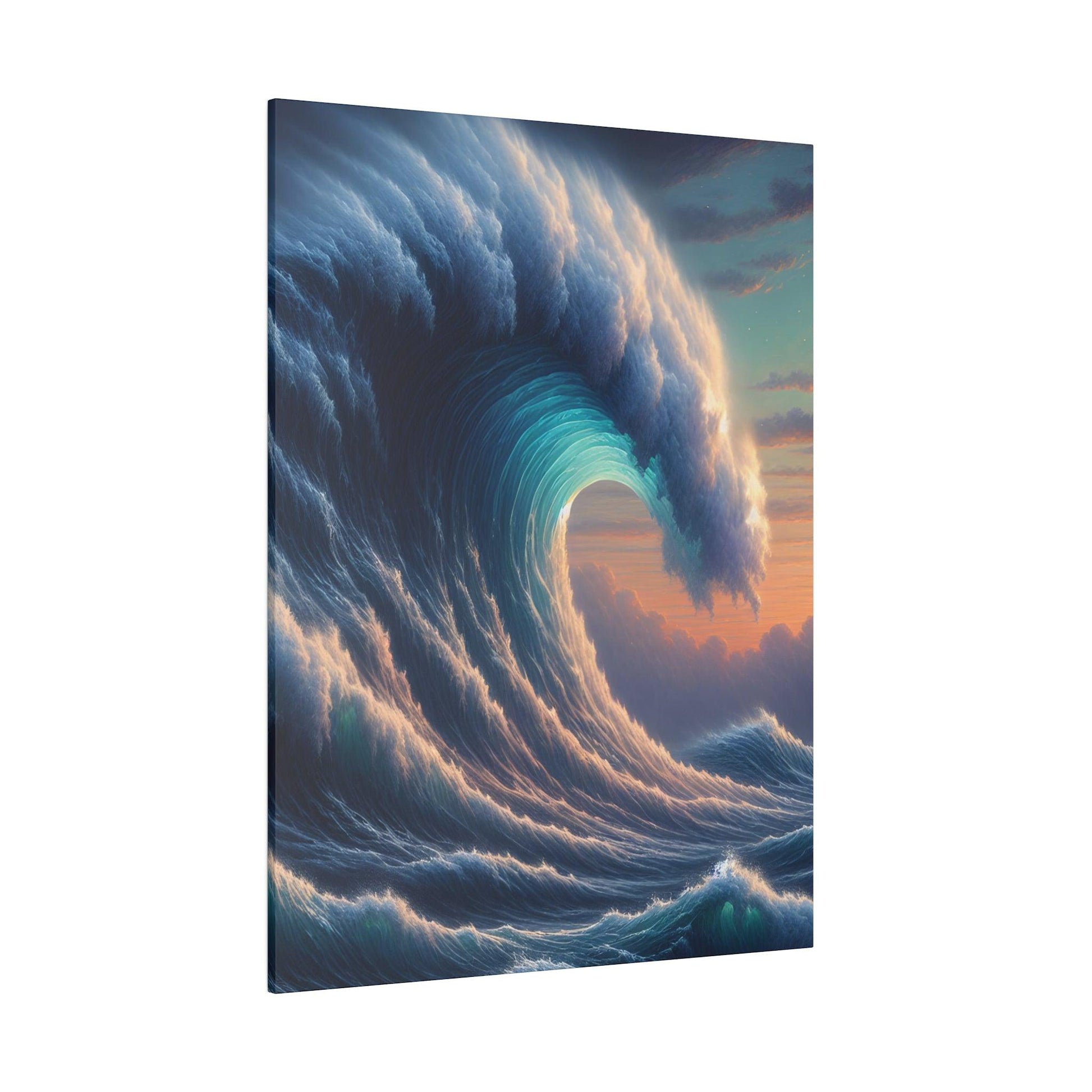 "Swell Visions: Seaside Wave Canvas Wall Art" - The Alice Gallery