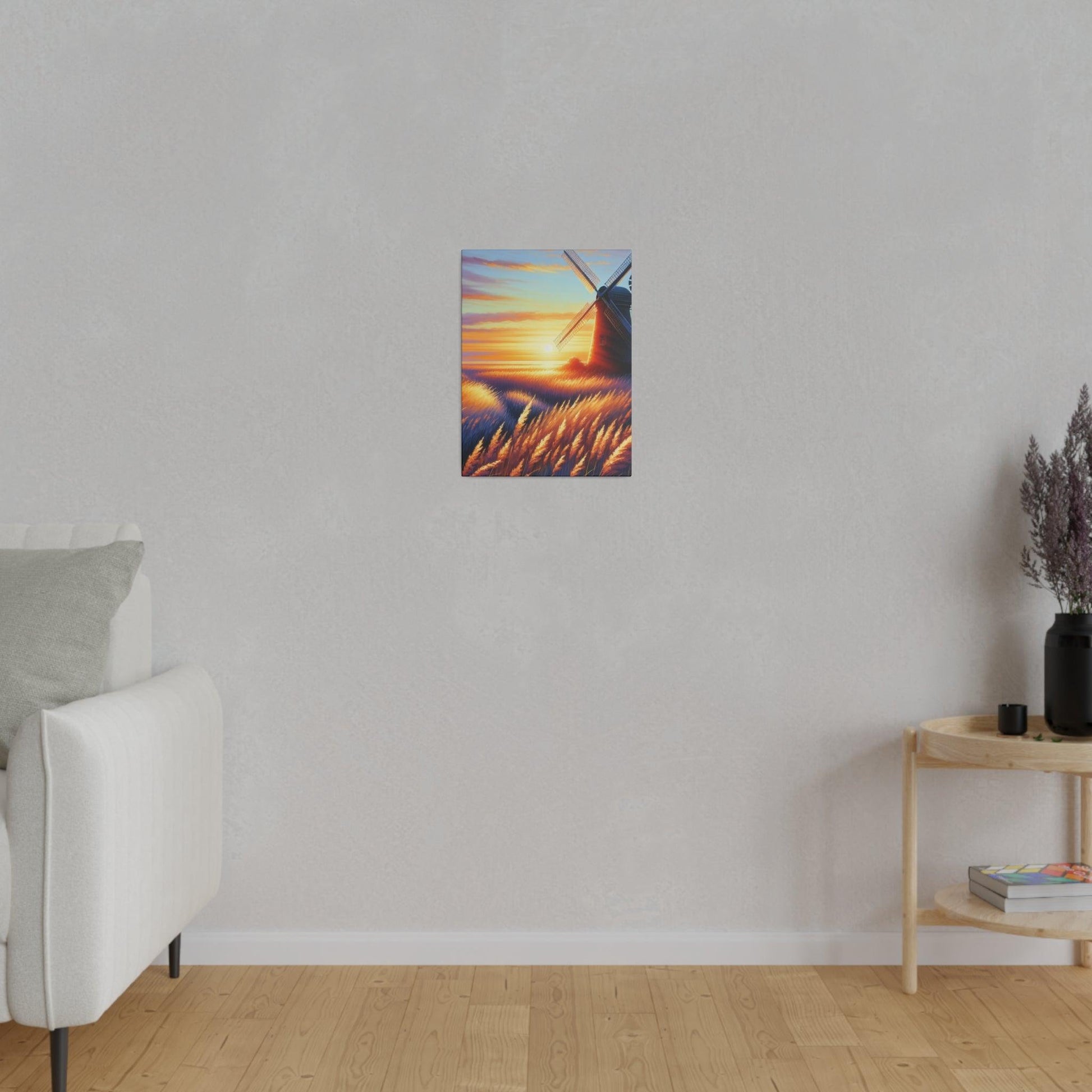 "Whispering Windmill - Expressive Canvas Wall Art" - The Alice Gallery