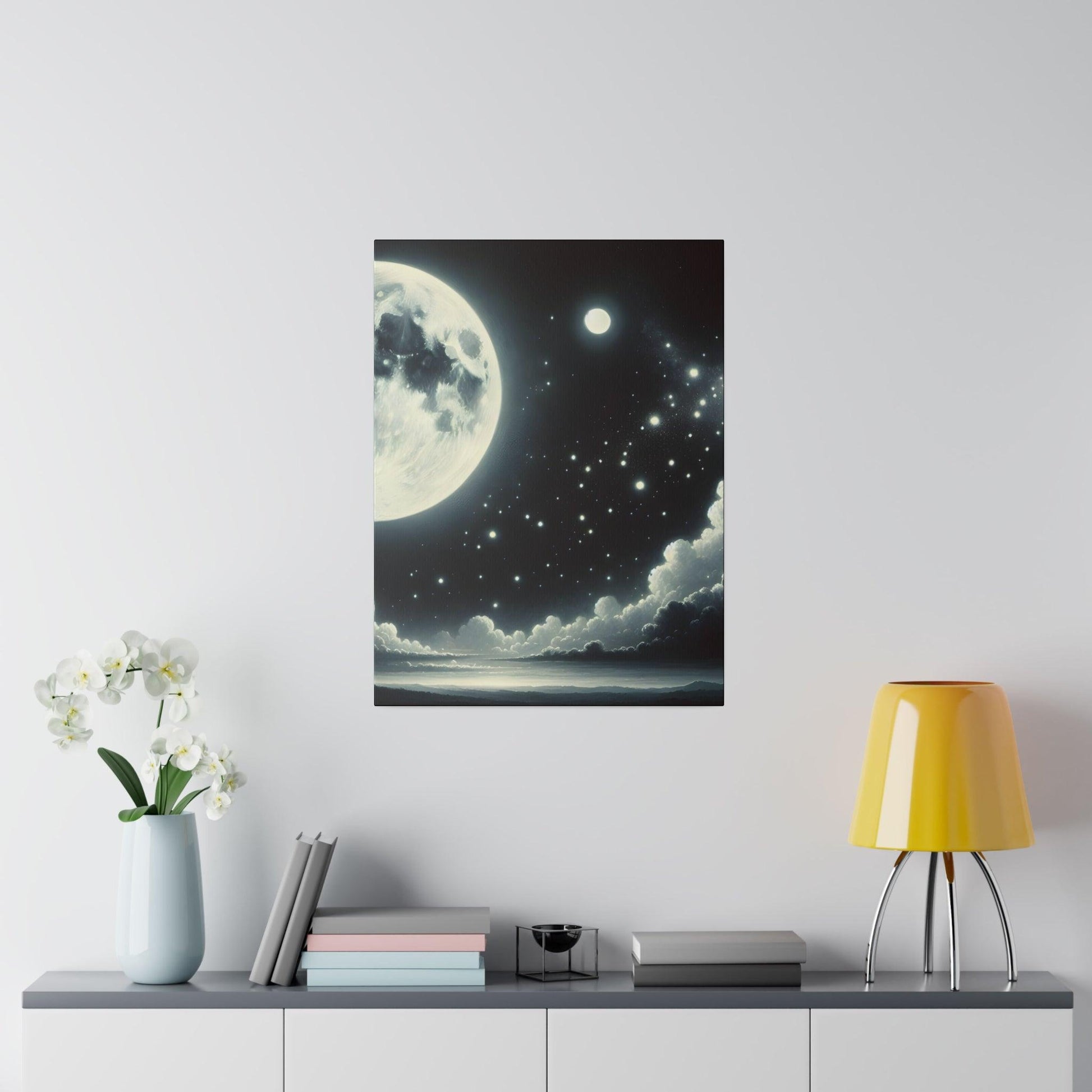 "Moonlit Mastery: Canvas Wall Art" - The Alice Gallery
