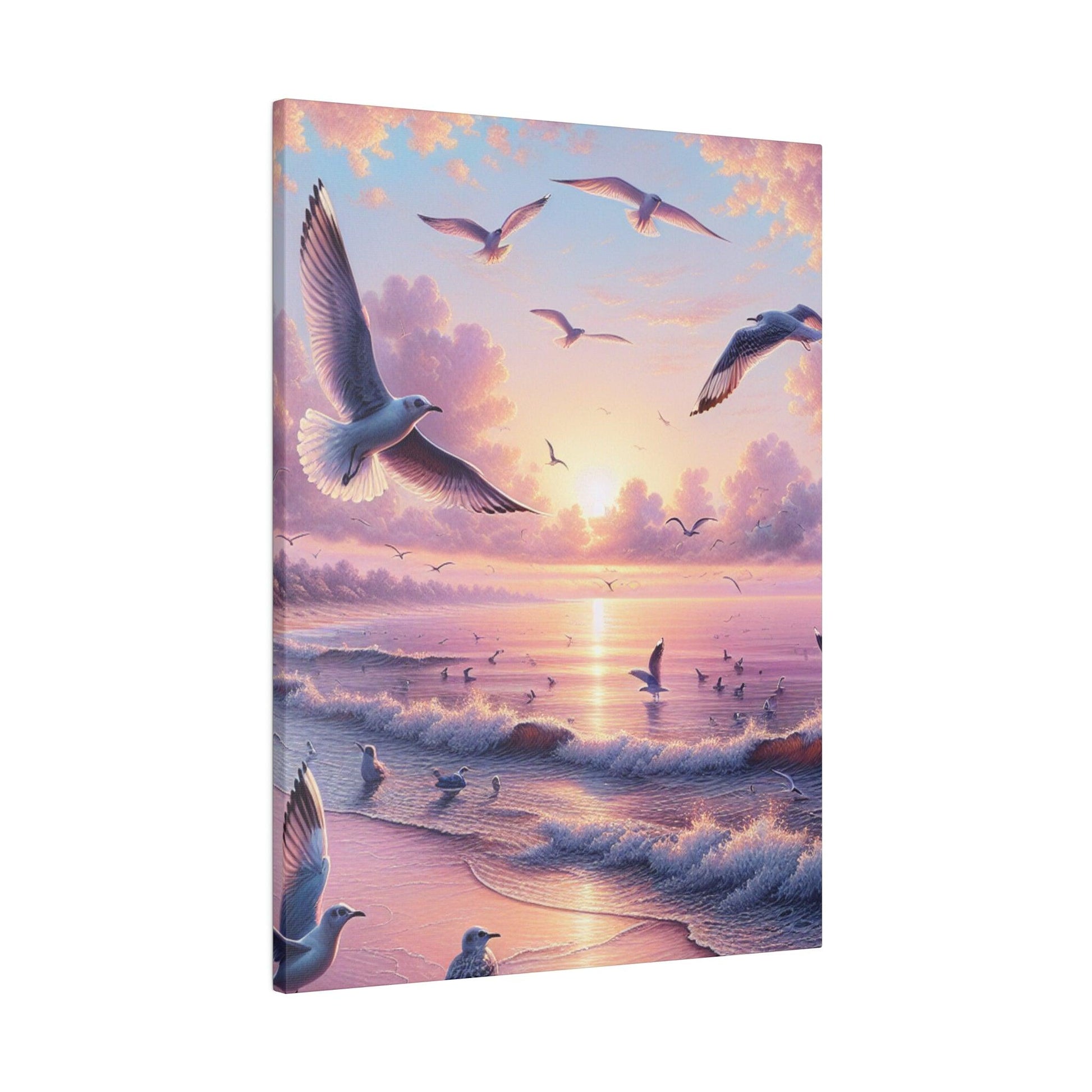 "Seagull Serenity: A Maritime Canvas Wall Art" - The Alice Gallery