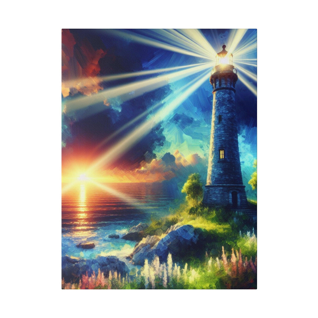 "Beacon Brilliance: Lighthouse Inspired Canvas Wall Art" - The Alice Gallery