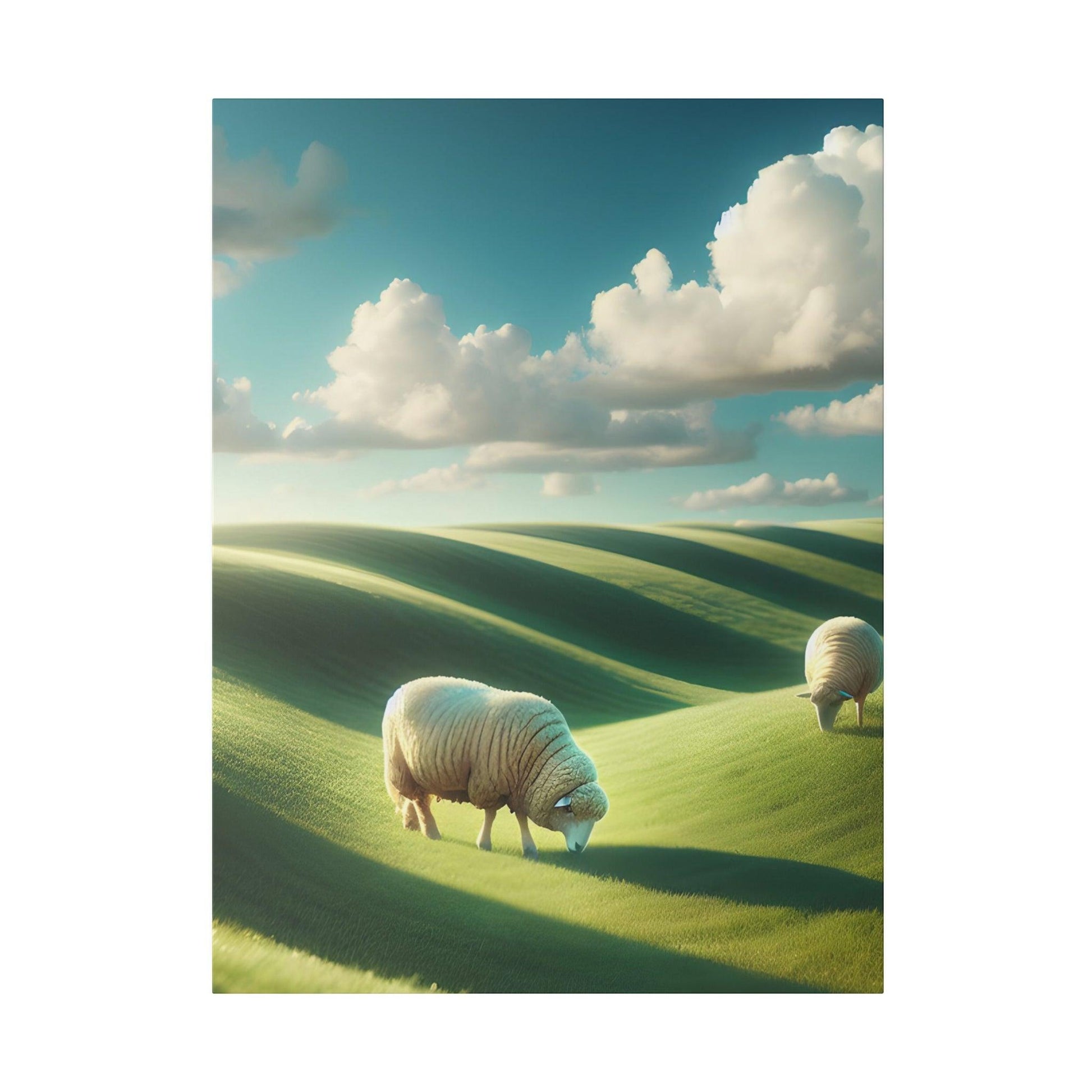 "Sheep's Whisper: Canvas Wall Art" - The Alice Gallery