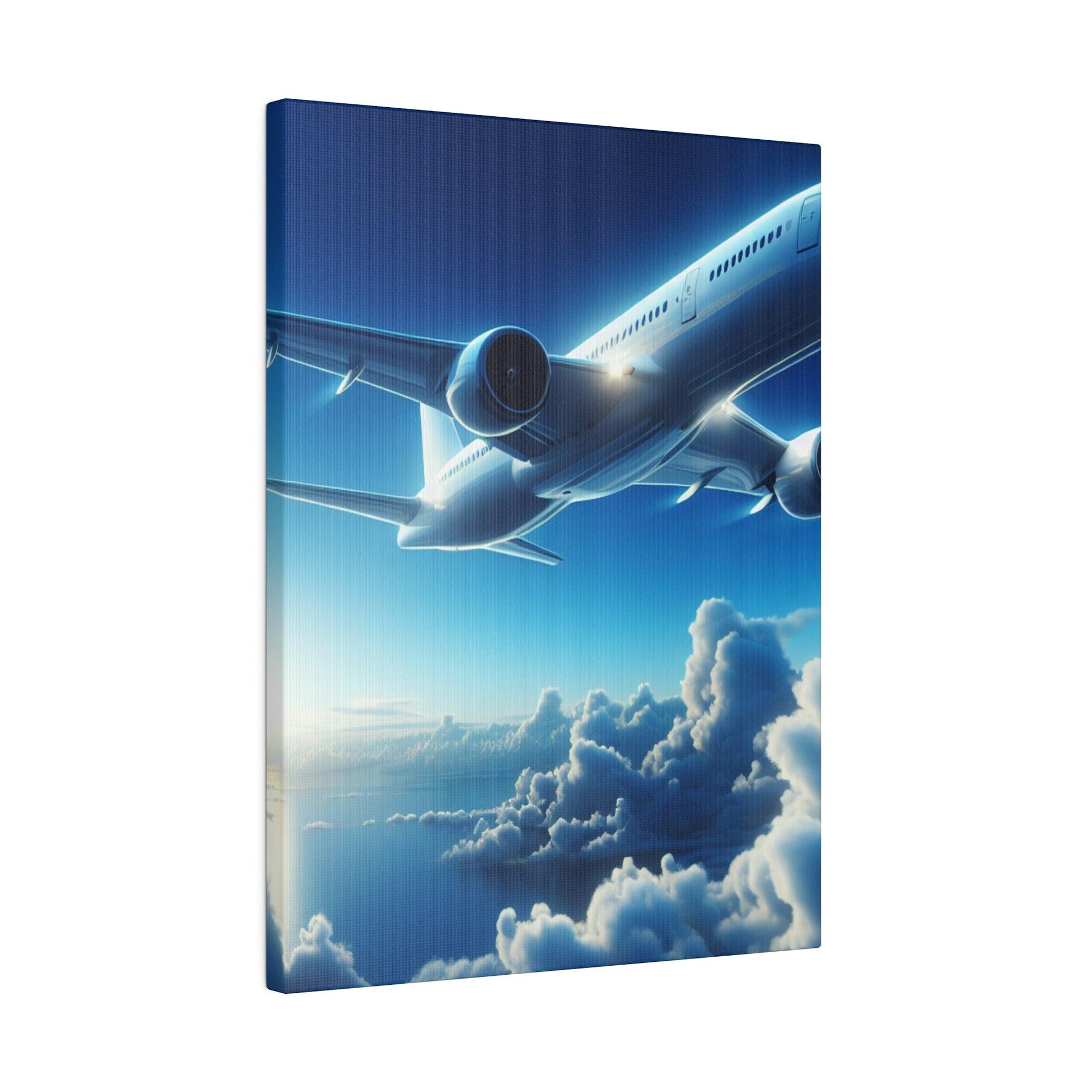 "Skyward Sojourn: Airplane-Inspired Canvas Wall Art" - The Alice Gallery