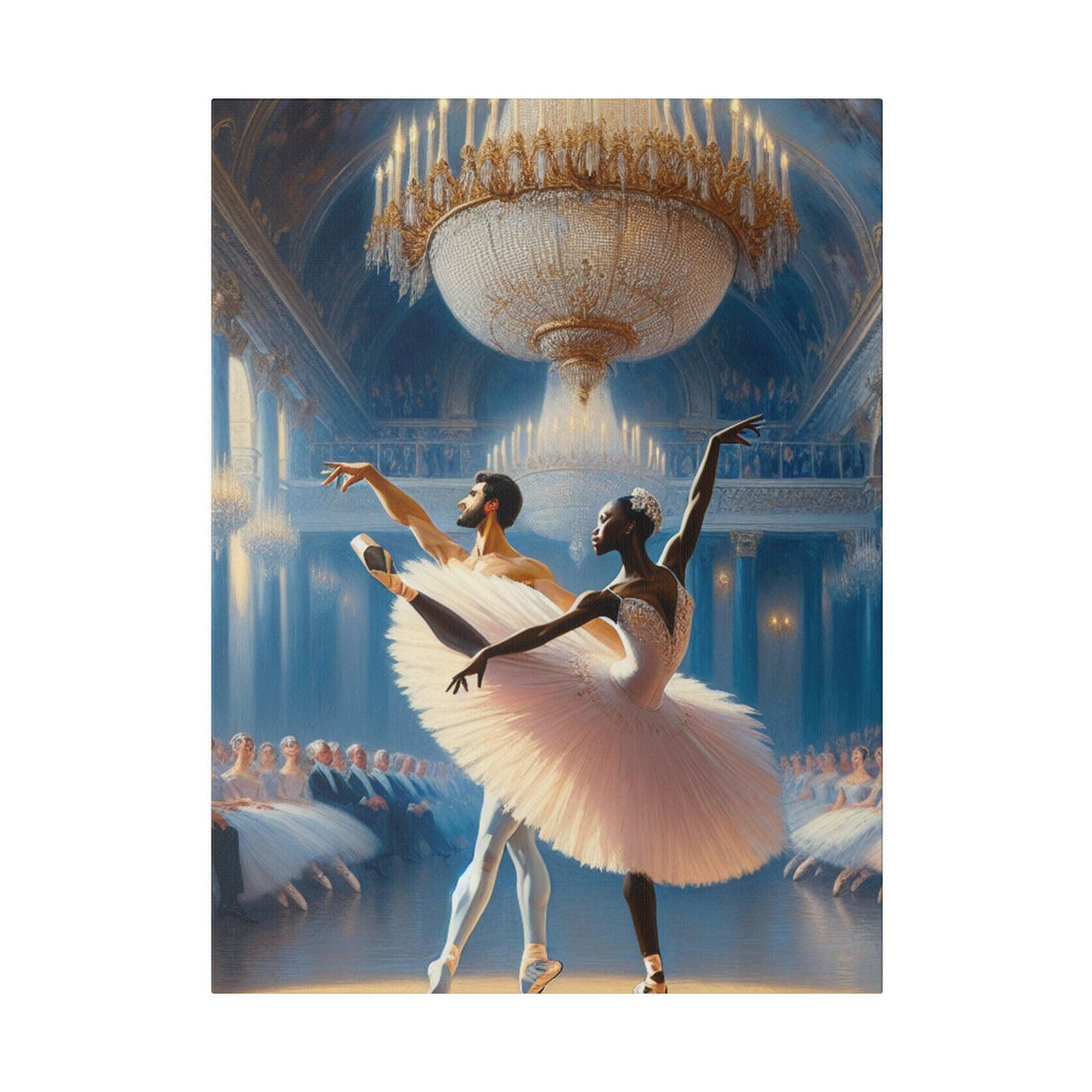 "Ballerina Grace: Ethereal Ballet Canvas Wall Art" - The Alice Gallery