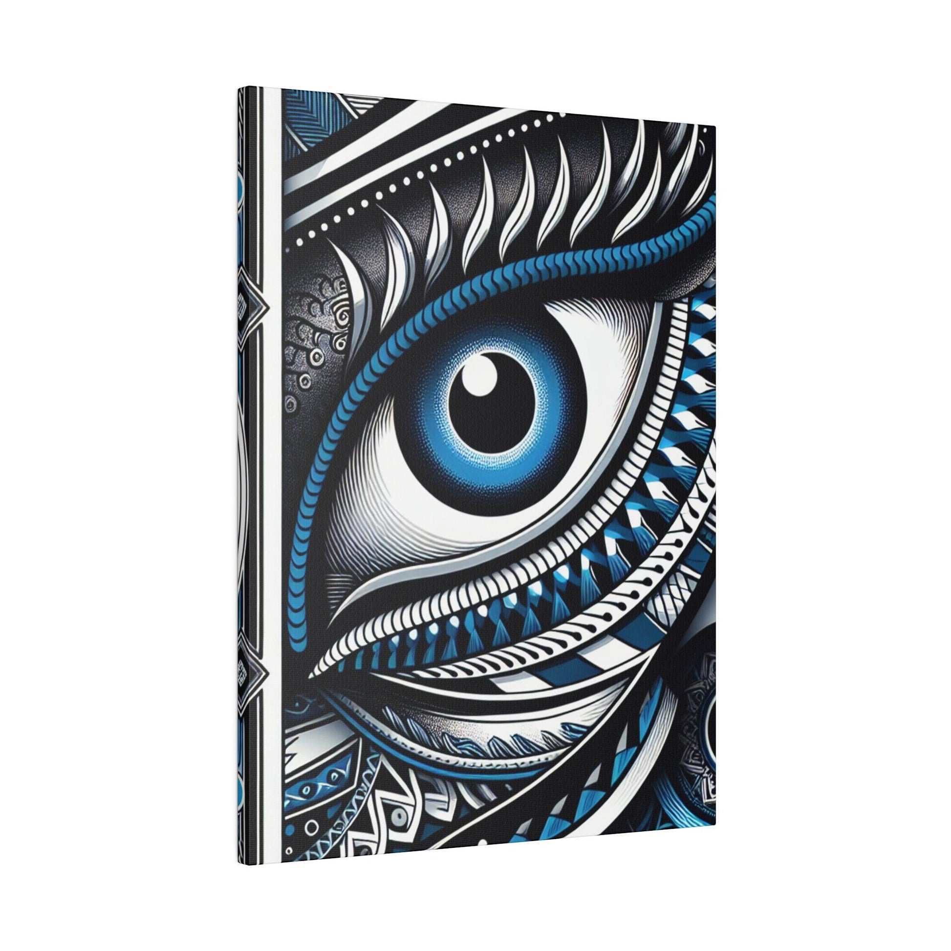 "Evasive Elegance: The Evil Eye Canvas Wall Art" - Canvas - The Alice Gallery