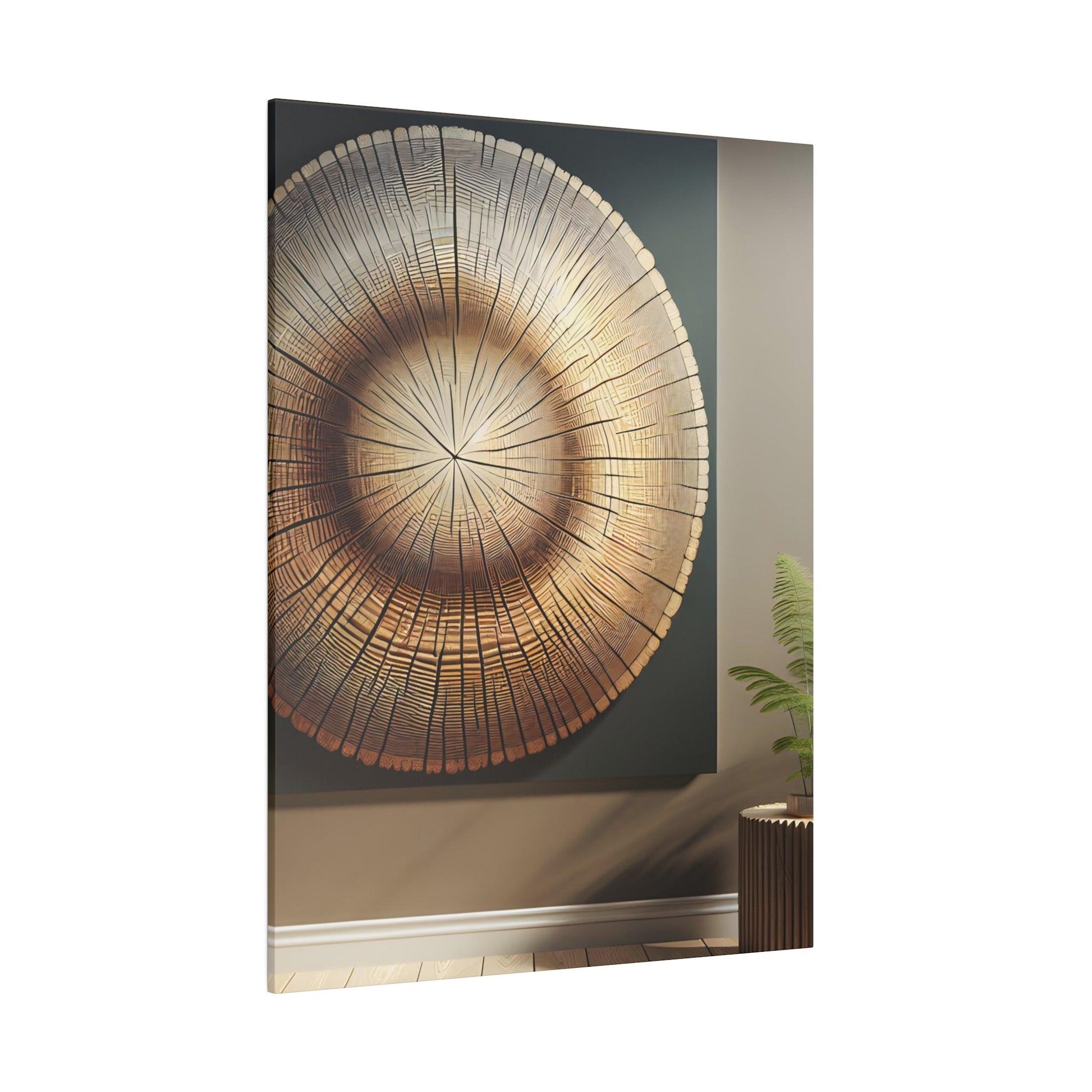 "Arboreal Echoes: The Tree Ring Collection Canvas Wall Art" - The Alice Gallery