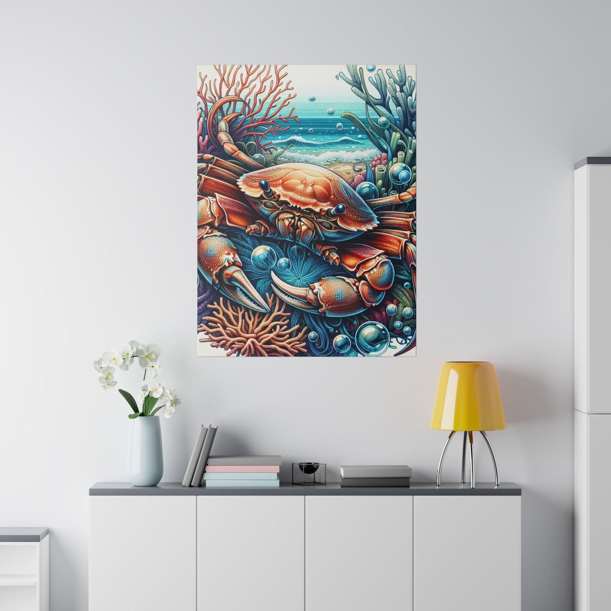 "Crab Cove Canvas Creations" - Canvas - The Alice Gallery