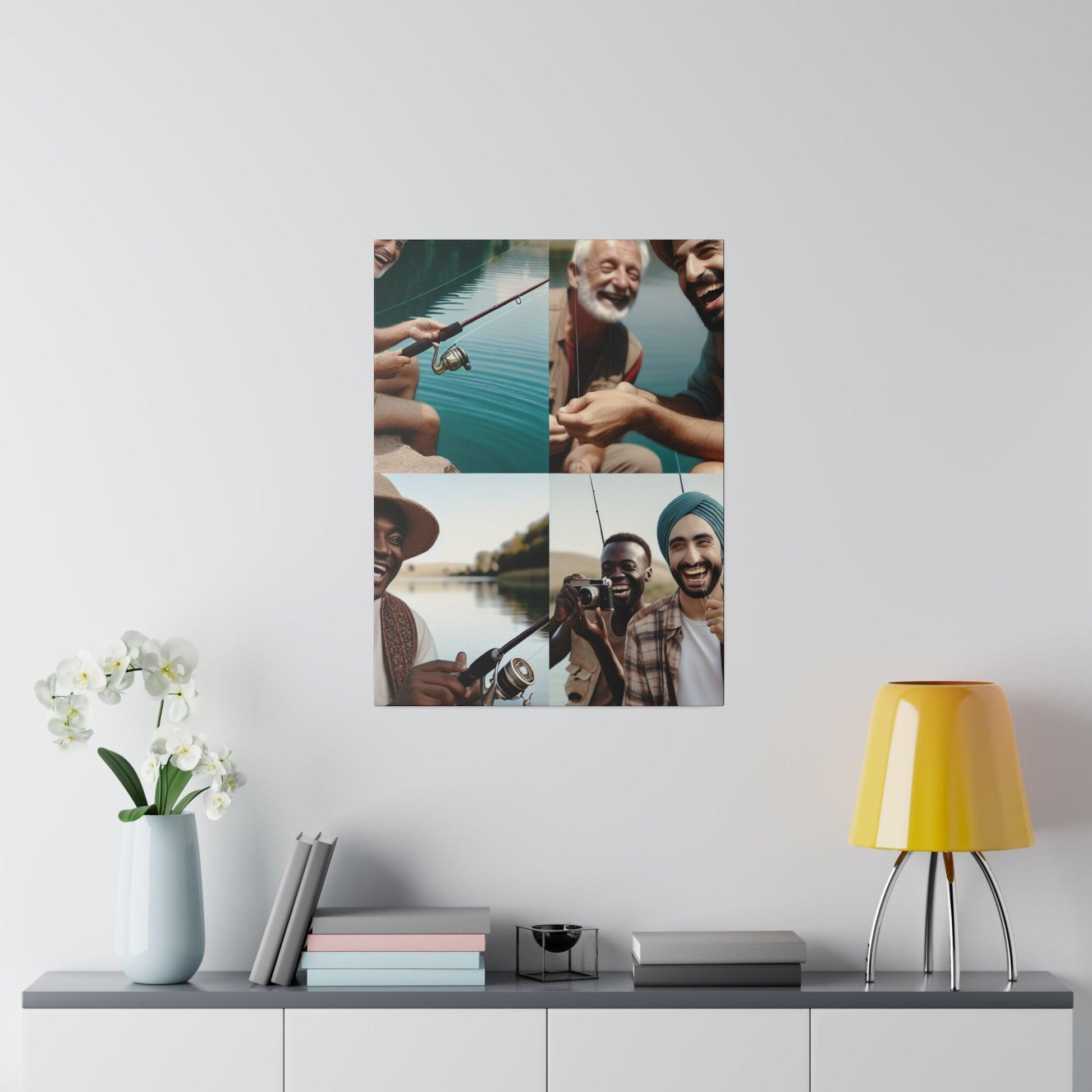 "Reel Inspirations: Fishing Reverie Canvas Wall Art" - The Alice Gallery