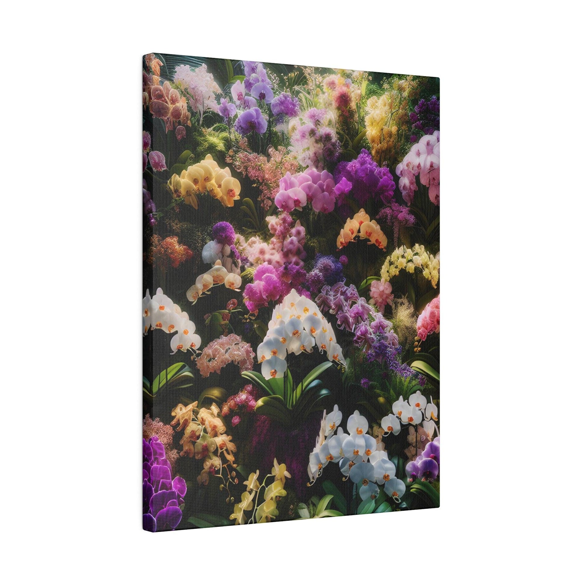 "Orchid Odyssey: Ethereal Canvas Wall Art" - The Alice Gallery