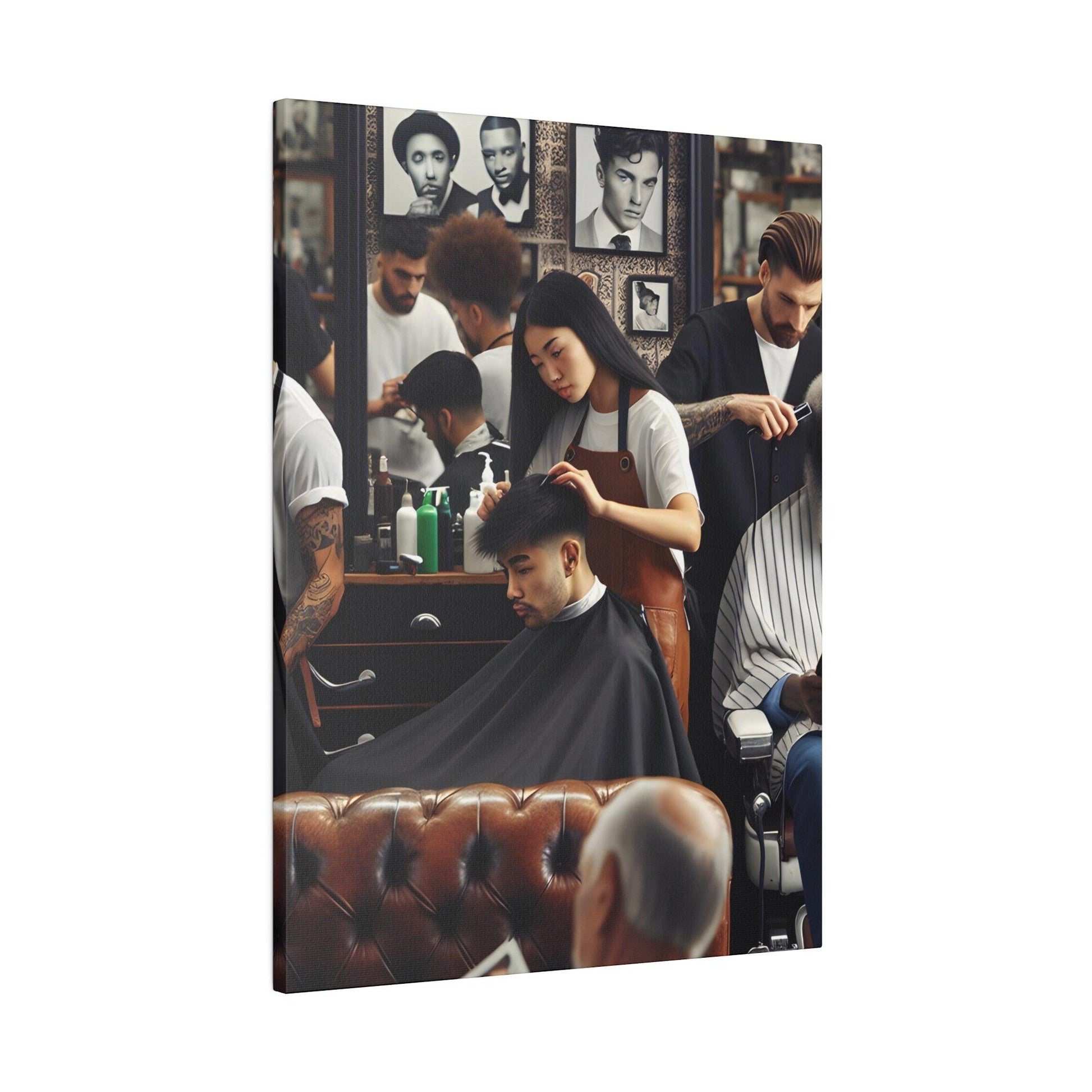 "Clip & Shear Chronicles: Barber Shop Canvas Chronicles" - The Alice Gallery