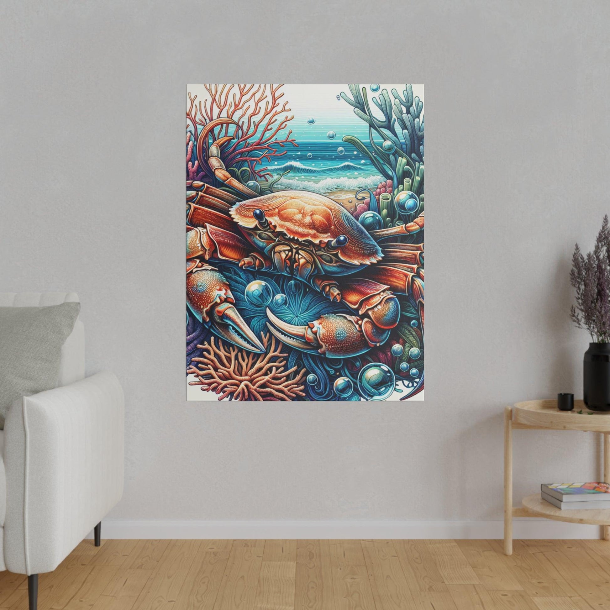 "Crab Cove Canvas Creations" - Canvas - The Alice Gallery