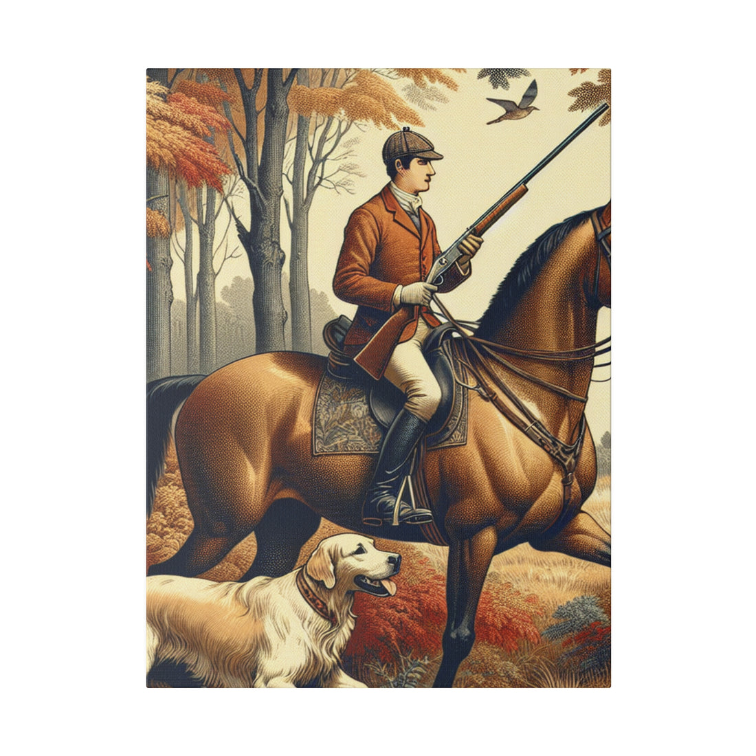 "Hunting Embrace - Shimmer Canvas Wall Art"