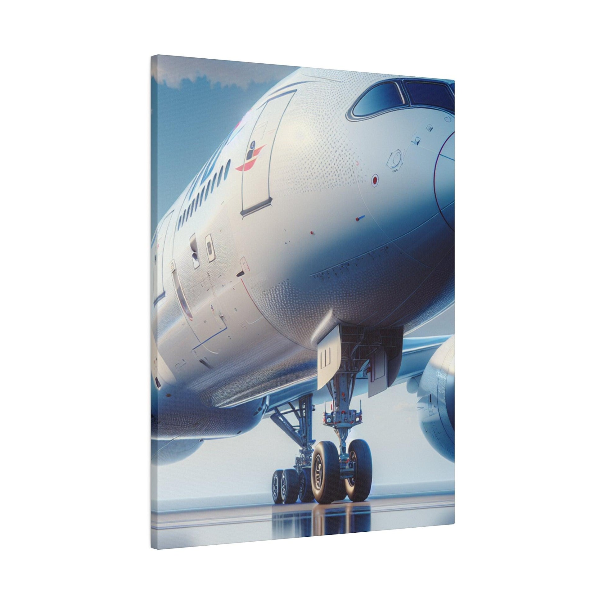 "Skybound Expressions: Airplane Splendor Canvas Wall Art" - The Alice Gallery