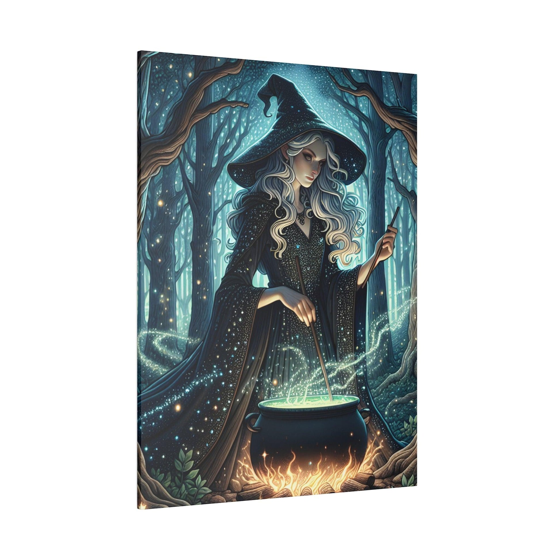"Witchcraft Whispers: Enchanted Canvas Wall Art" - The Alice Gallery