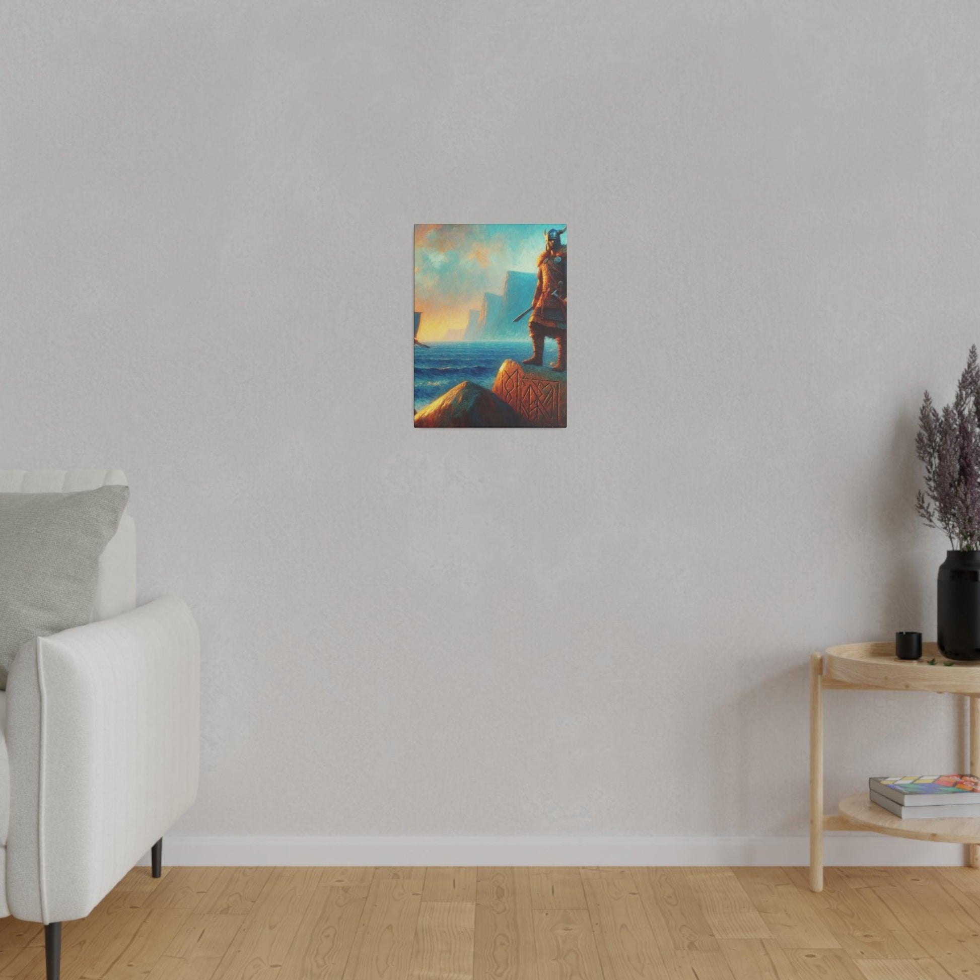 "Viking Valor: Majestic Canvas Wall Art" - The Alice Gallery