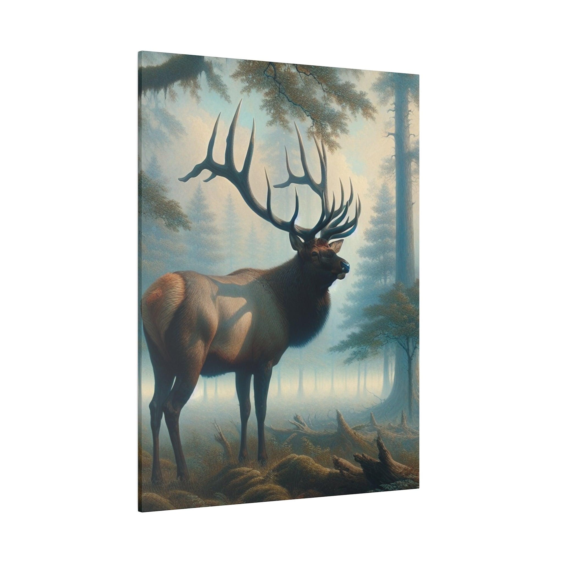 "Elk Essence - Majestic Wilderness Canvas Wall Art" - The Alice Gallery