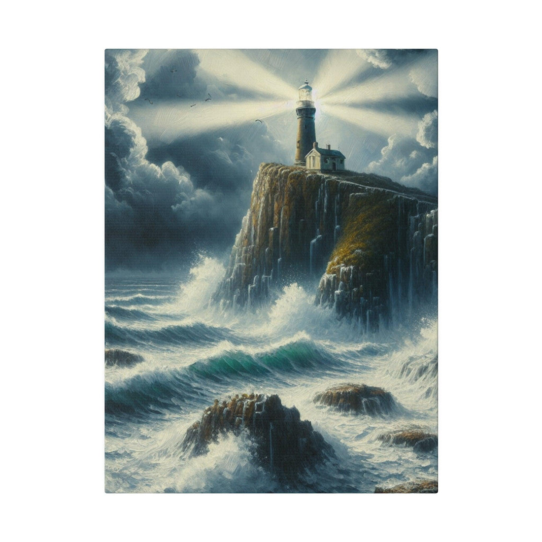 "Lighthouse Enchantment: A Maritime Canvas Masterpiece" - The Alice Gallery