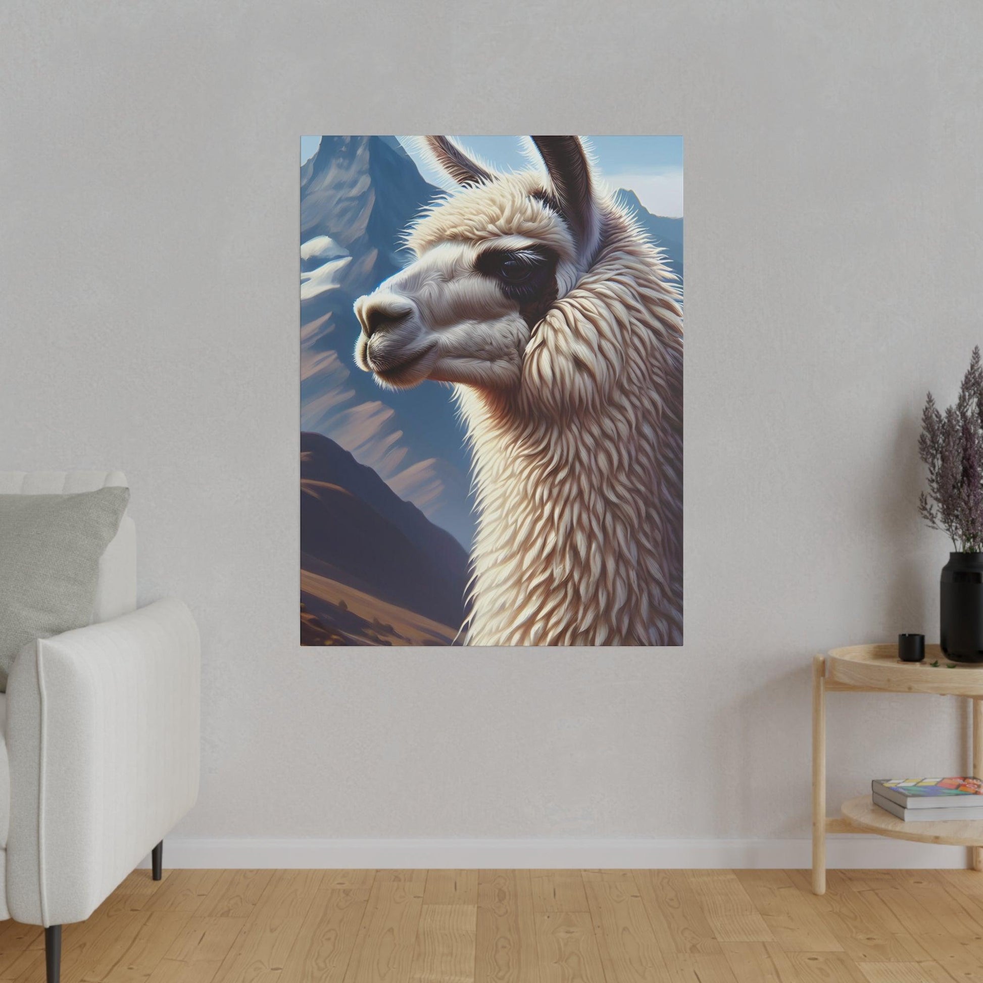 "Llama Panorama: Exquisite Canvas Wall Art" - The Alice Gallery