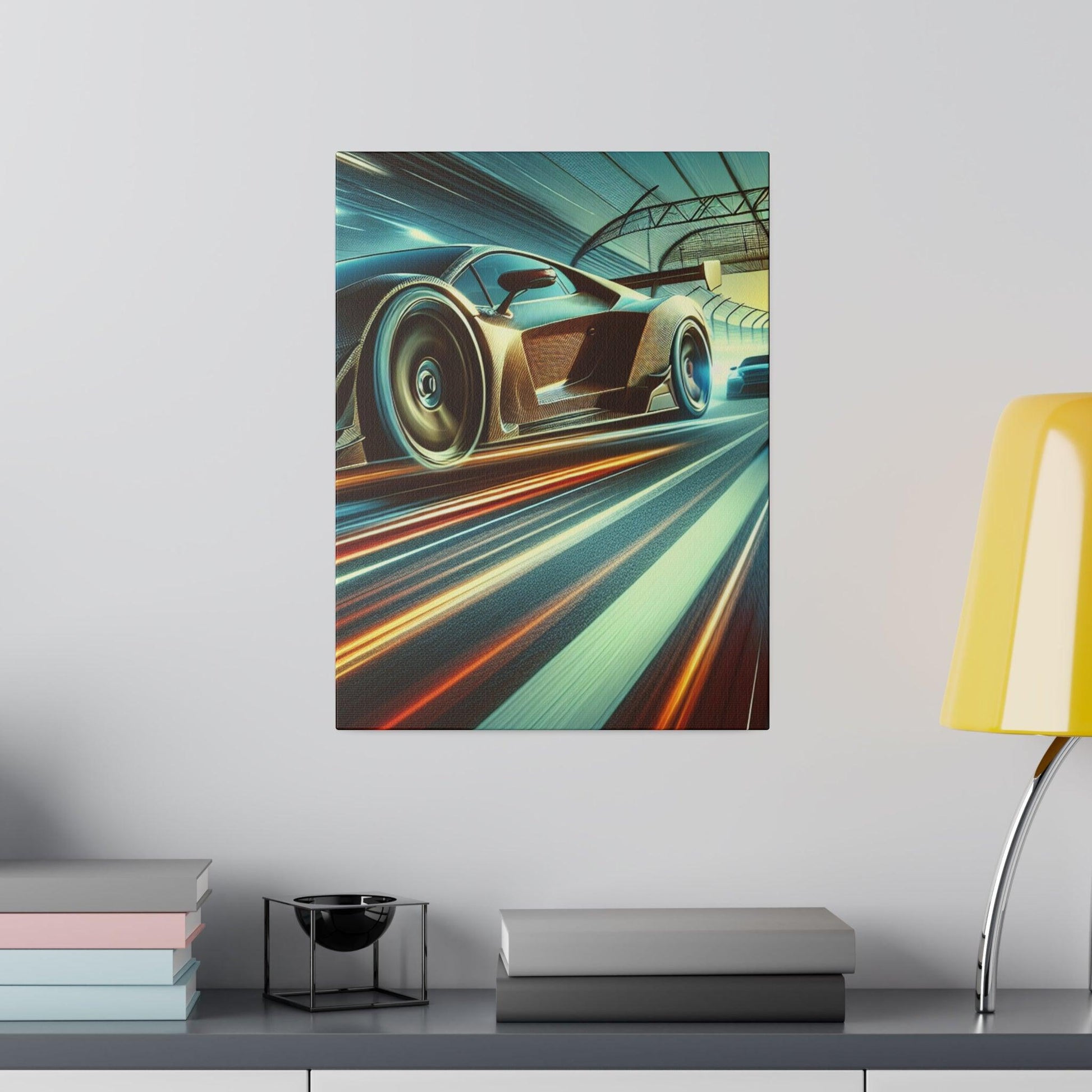 "Velocity Visions: Race Track-Inspired Canvas Wall Art" - The Alice Gallery