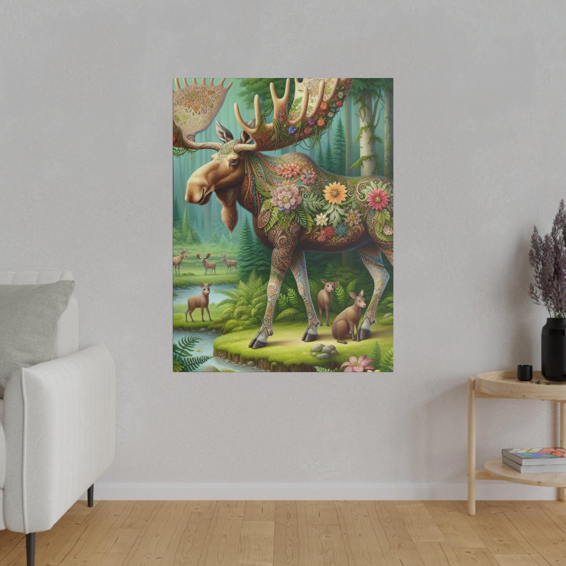 "Wilderness Majesty: Majestic Moose on Canvas Wall Art" - The Alice Gallery