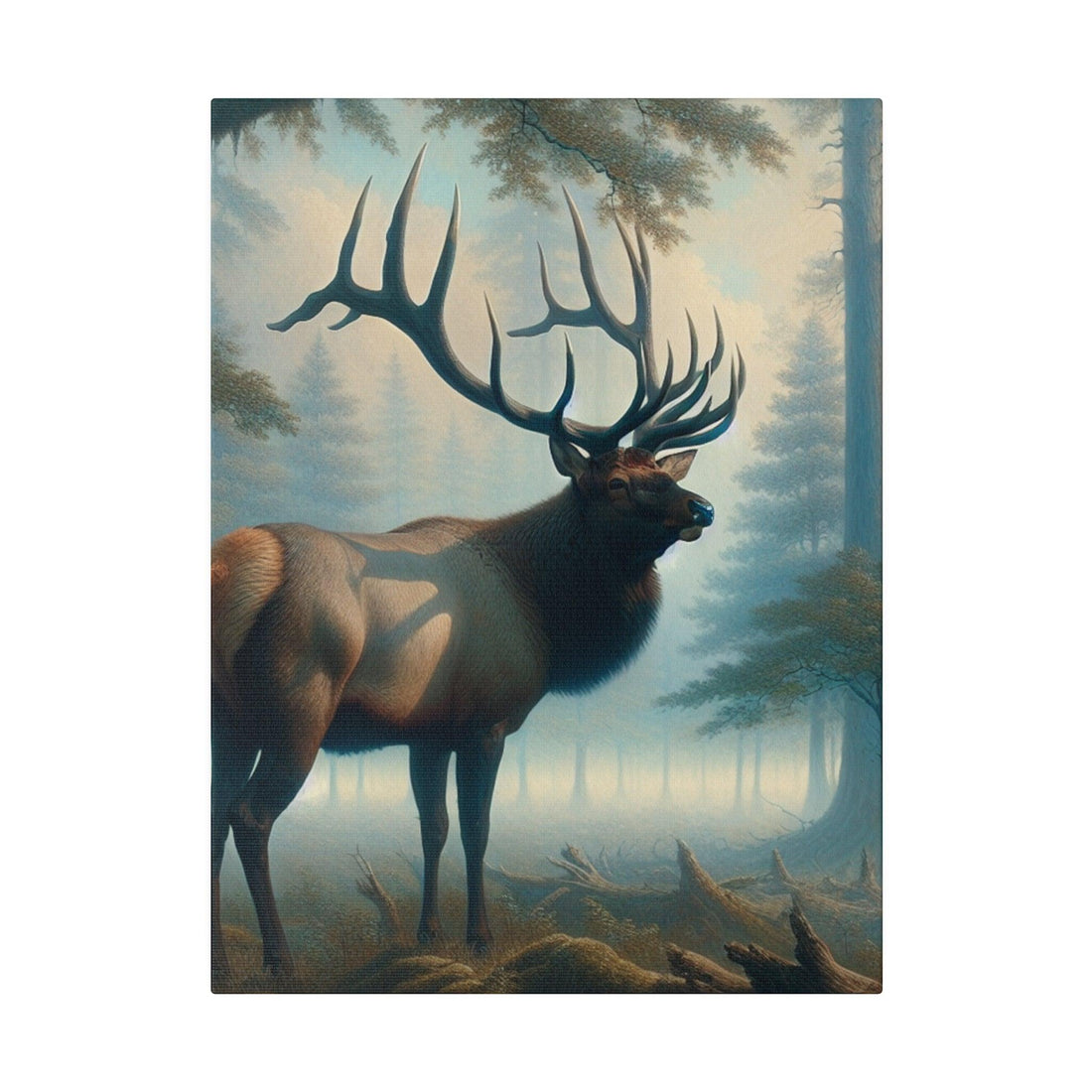 "Elk Essence - Majestic Wilderness Canvas Wall Art" - The Alice Gallery