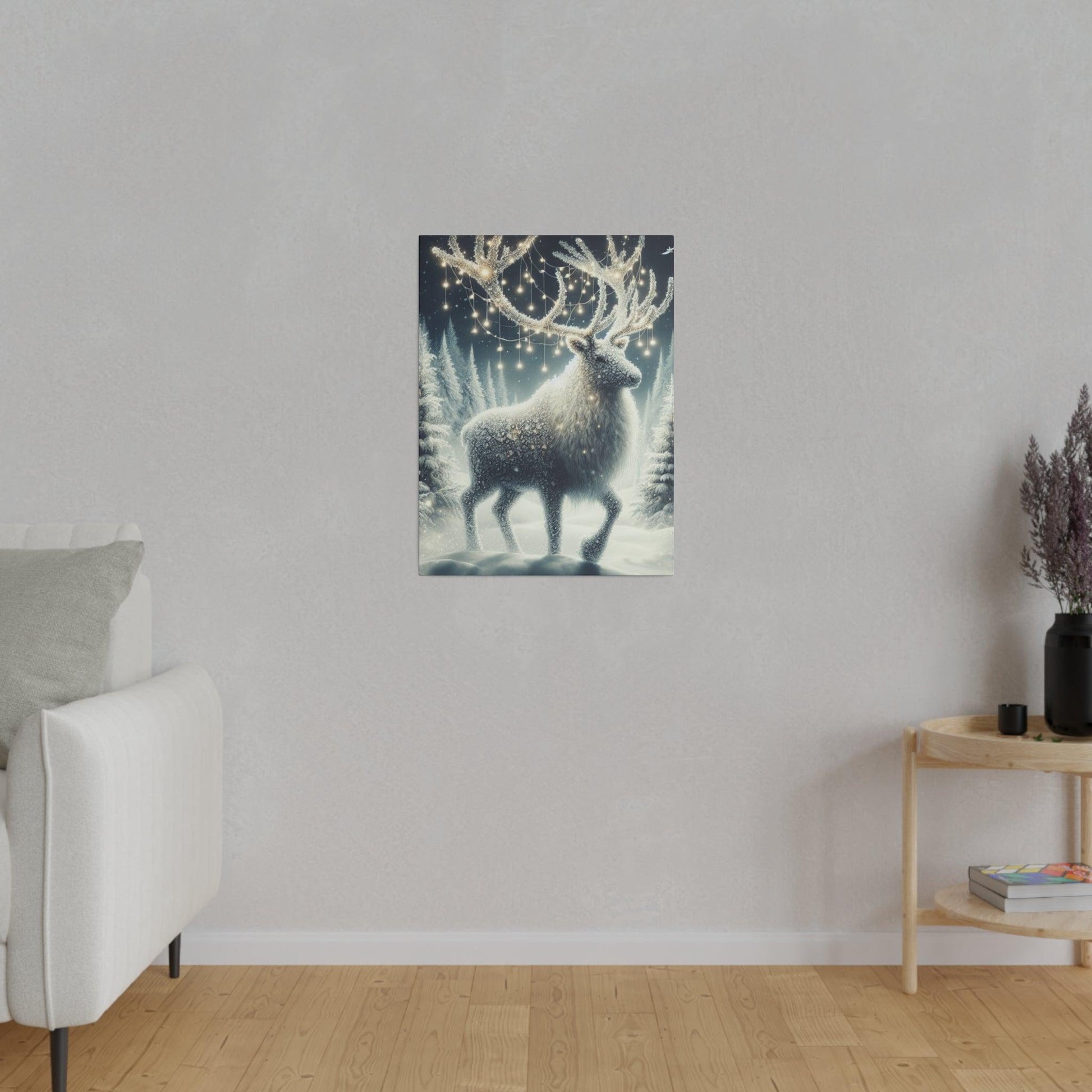 "Mystic Reindeer Journey: A Canvas Wall Art Odyssey" - The Alice Gallery