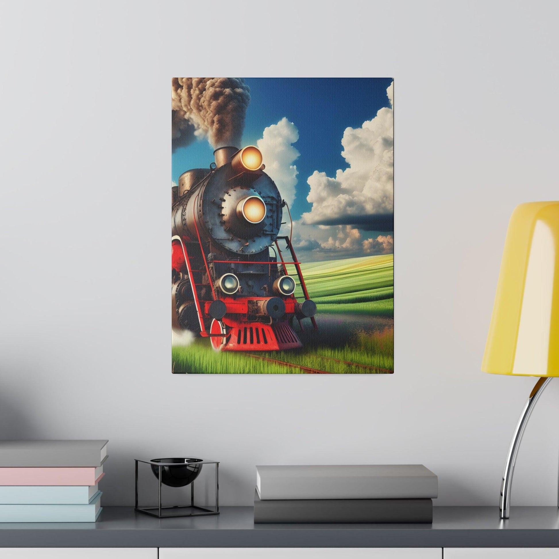 "Journey's Momentum: Captivating Train-Inspired Canvas Wall Art" - The Alice Gallery