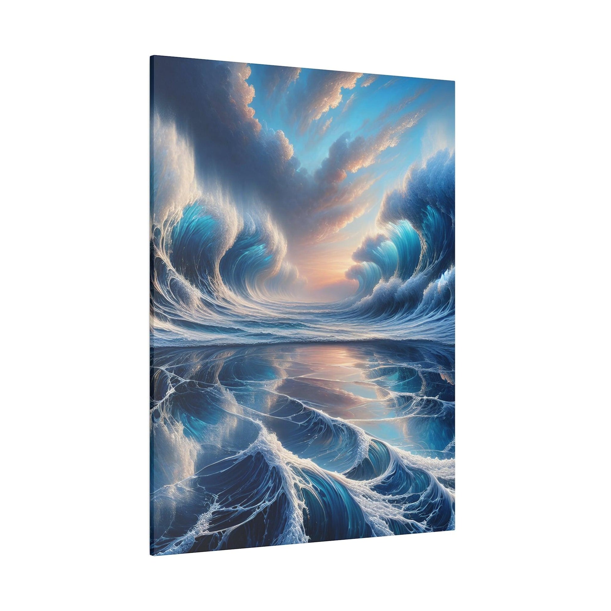 "Ocean Symphony: The Wave Canvas Wall Art" - The Alice Gallery
