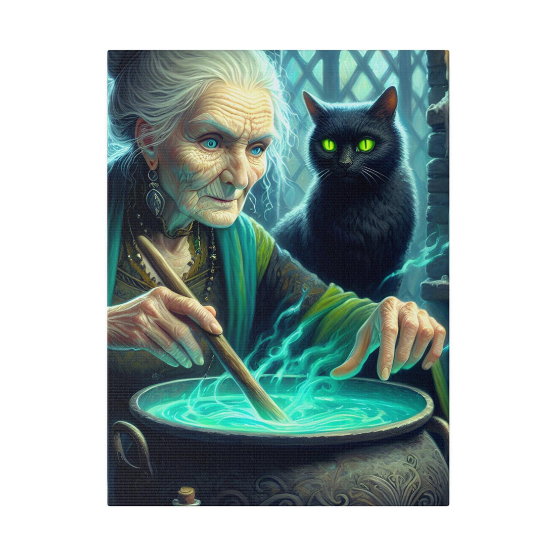 "Witchcraft Whispers: Enchanting Canvas Wall Art" - The Alice Gallery