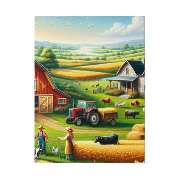 "Harvest Harmony: Farm Inspired Canvas Wall Art" - The Alice Gallery