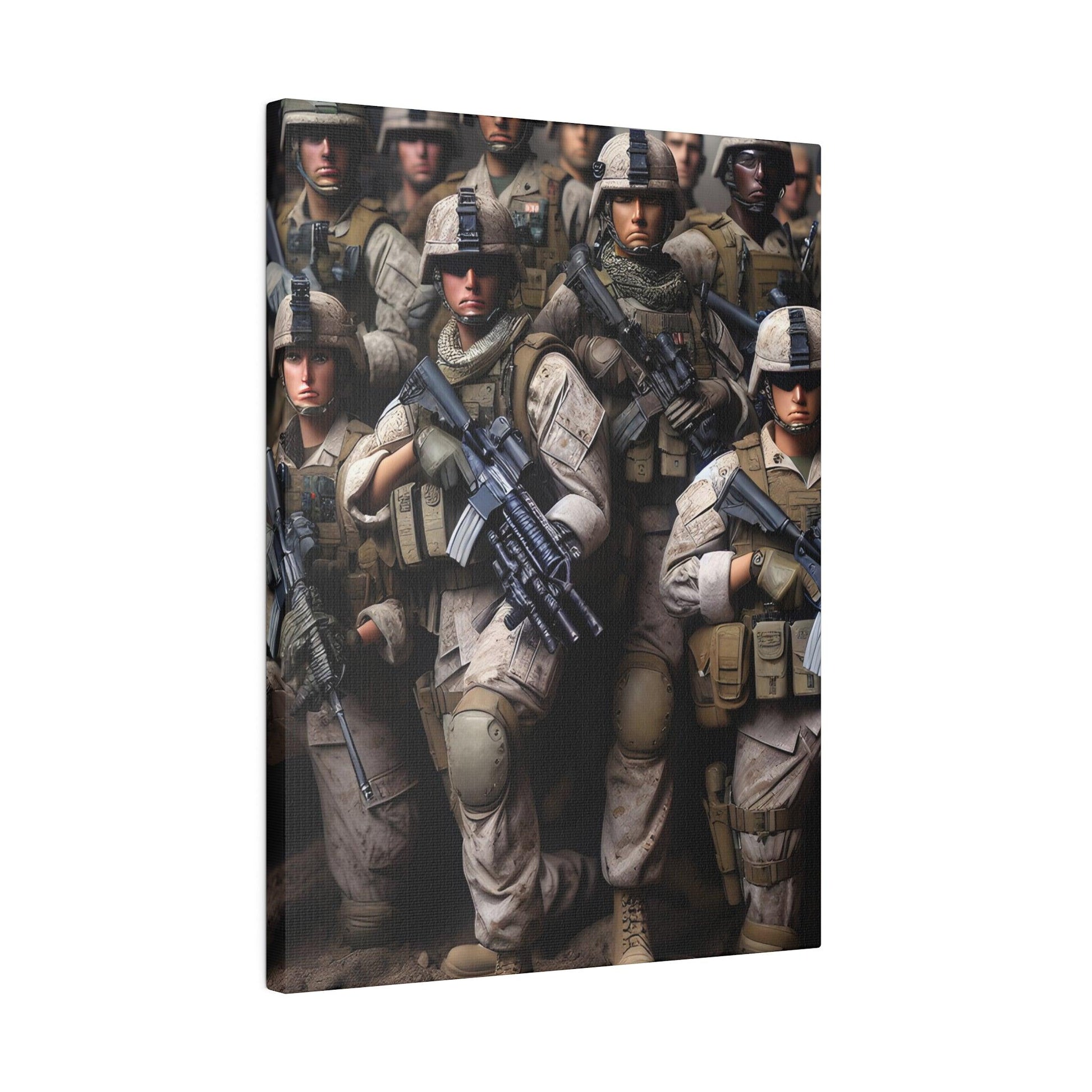 "Valor Radiance: The Marine Corps Legacy Canvas Wall Art" - The Alice Gallery