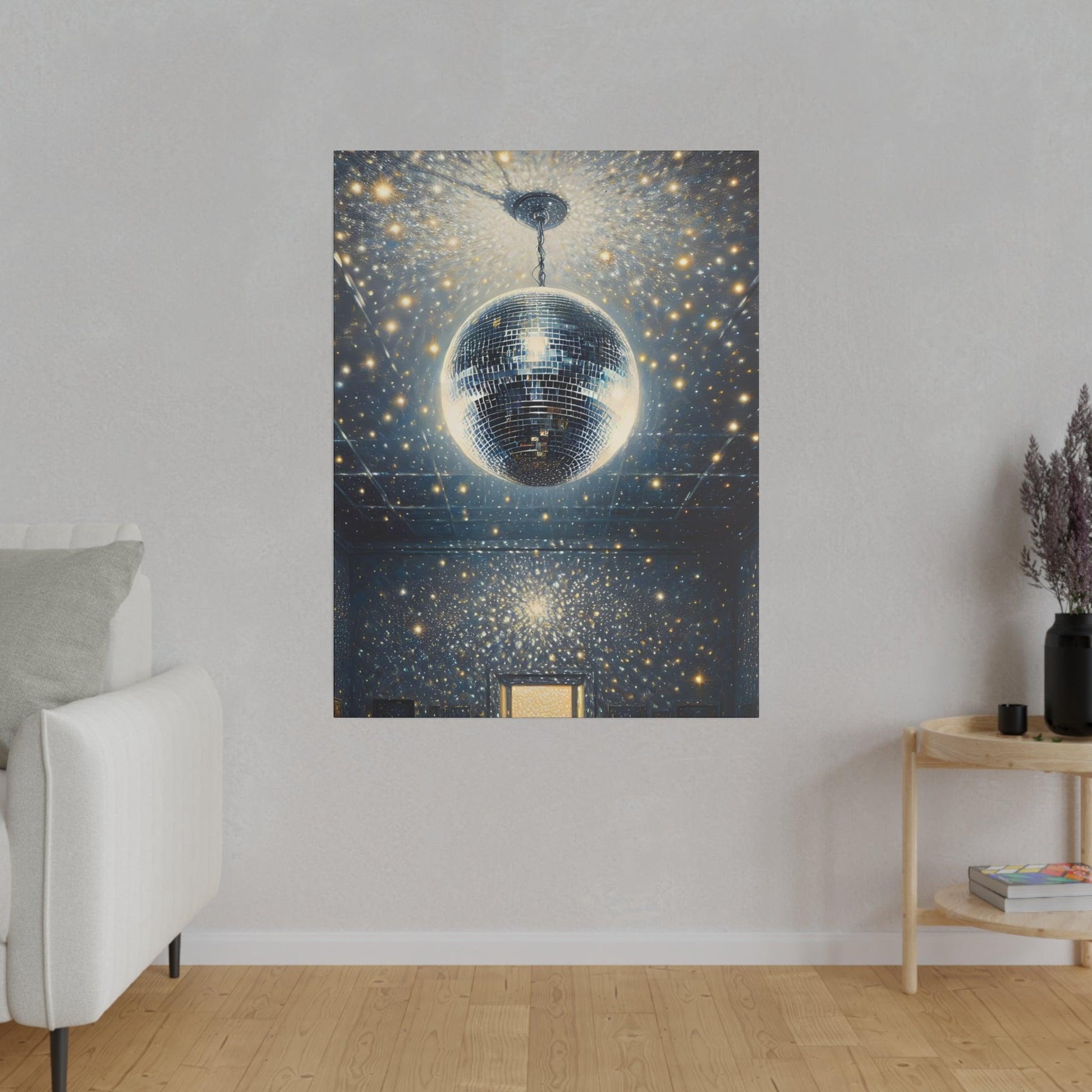 "Disco Ball Delight: Abstract Canvas Wall Art" - The Alice Gallery