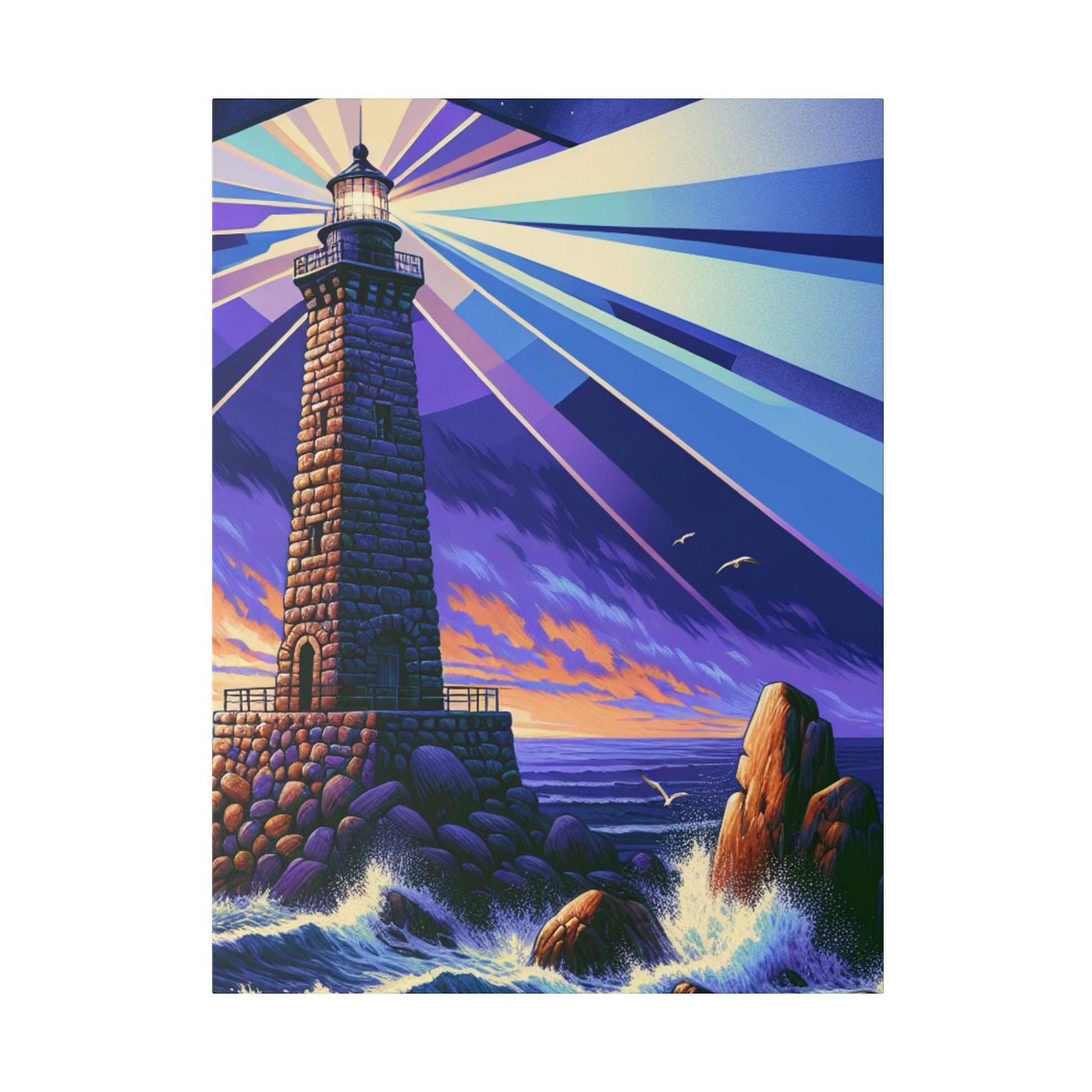 "Lighthouse Illuminations: Captivating Canvas Wall Art" - The Alice Gallery