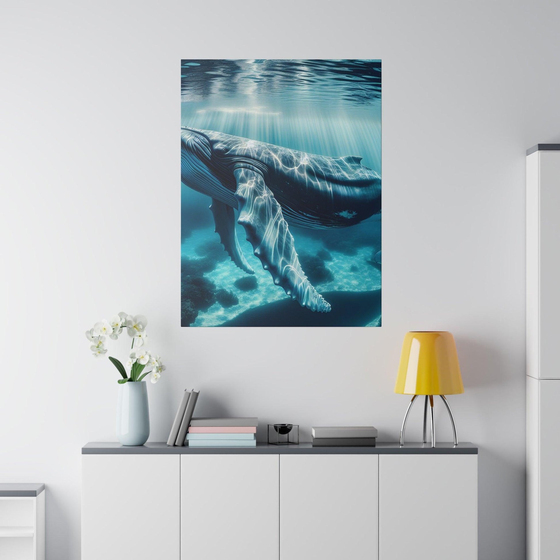 "Whale Marvel Spectrum: Canvas Wall Art" - The Alice Gallery