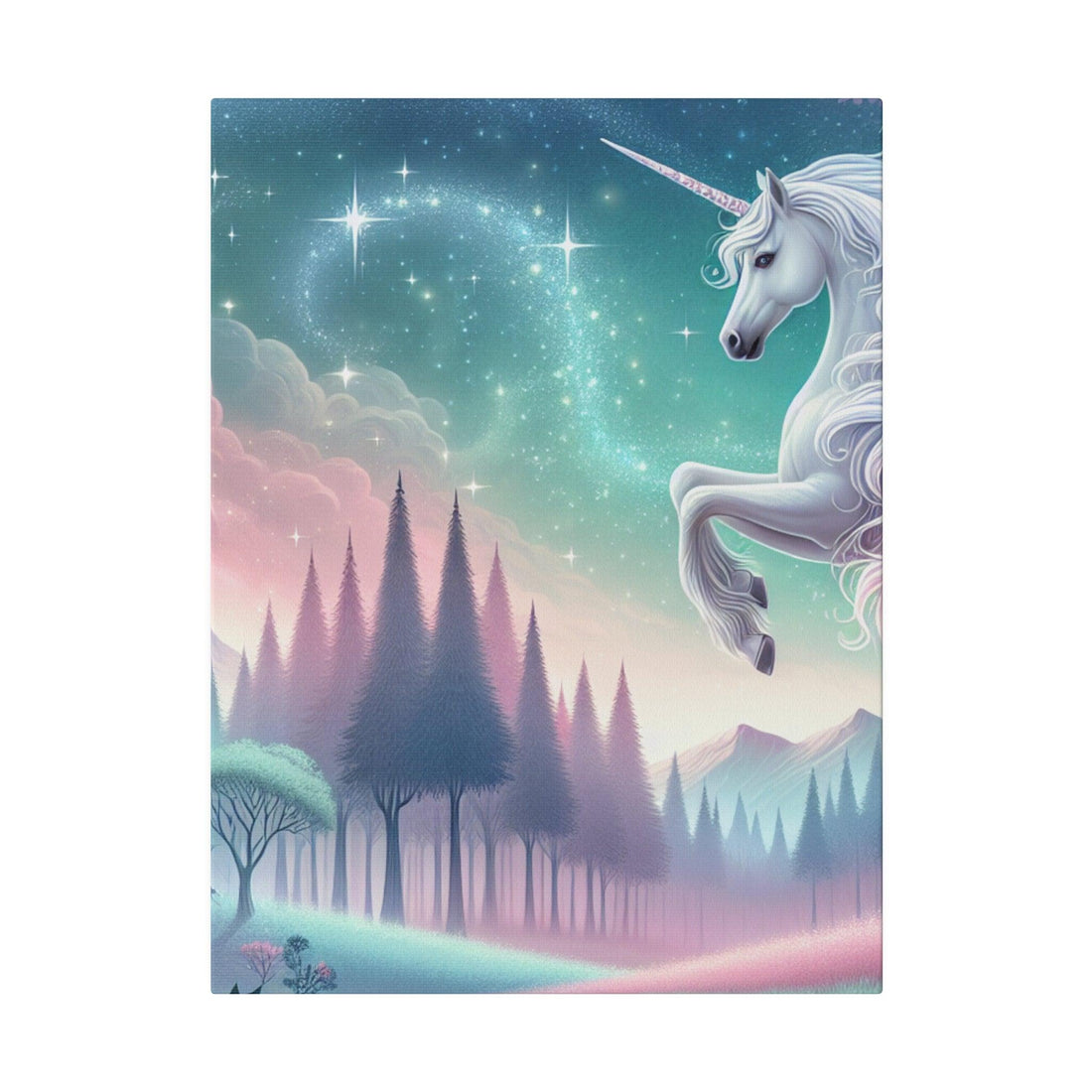 "Unicorn Whisper: Enchanted Canvas Wall Art" - Canvas - The Alice Gallery