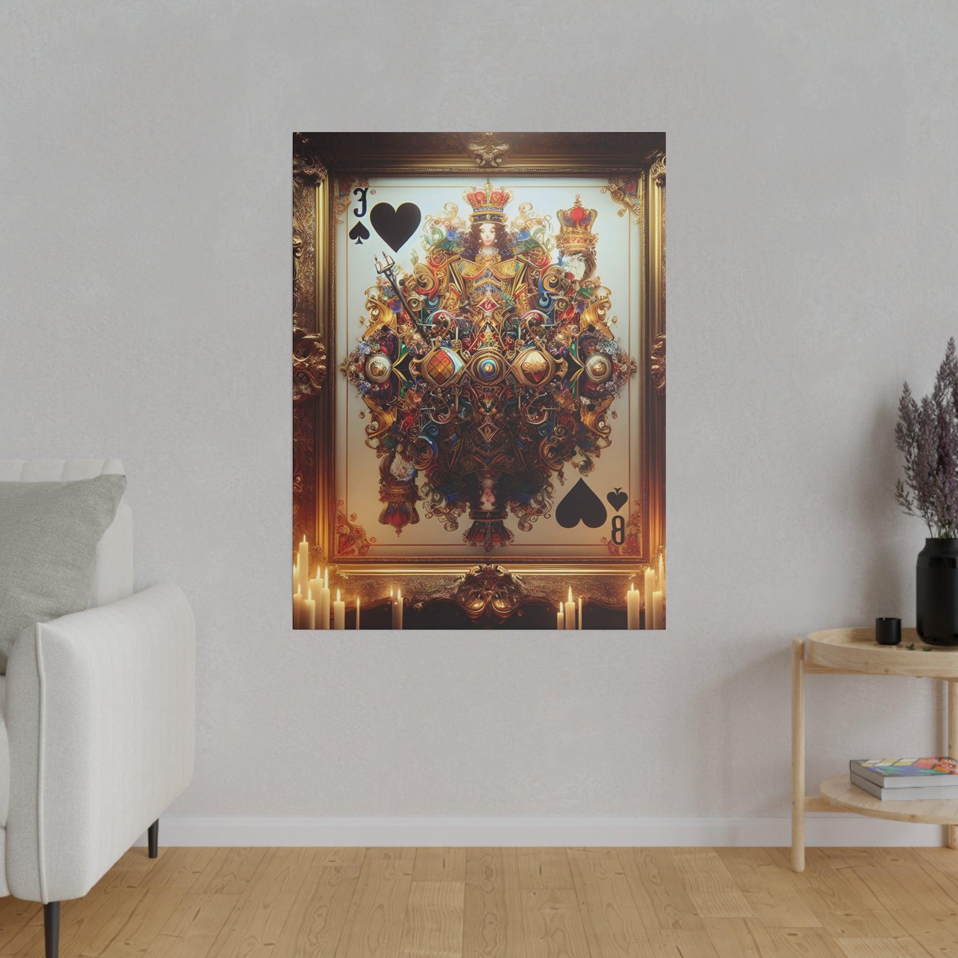 "Deck of Dreams: Playing Card Inspired Canvas Wall Art" - The Alice Gallery