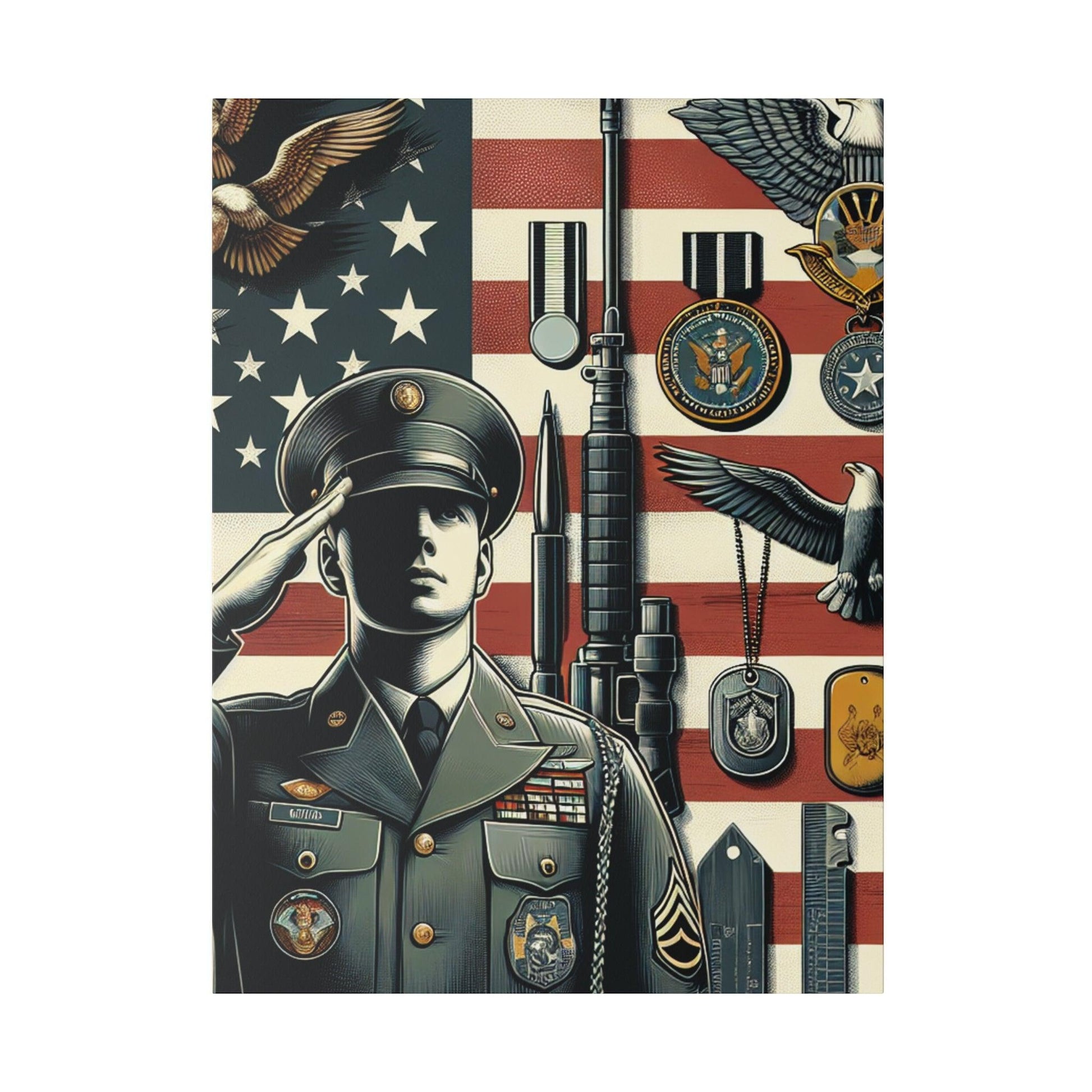 "Military Masterpiece: Unleashing Valor on Canvas" - The Alice Gallery