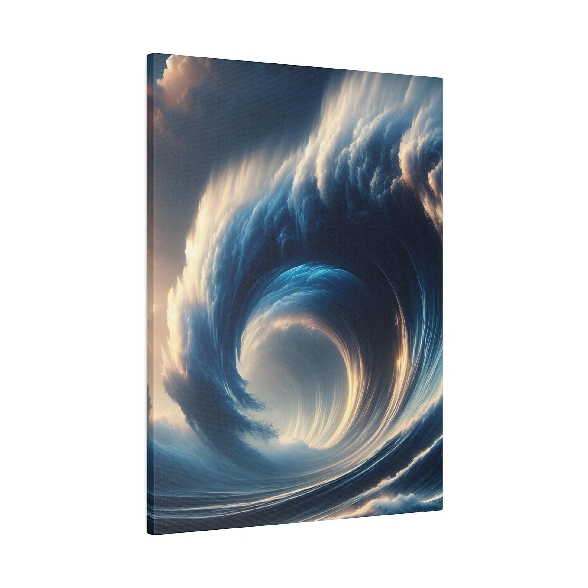 "Ocean Symphony: Captivating Wave Canvas Wall Art" - The Alice Gallery