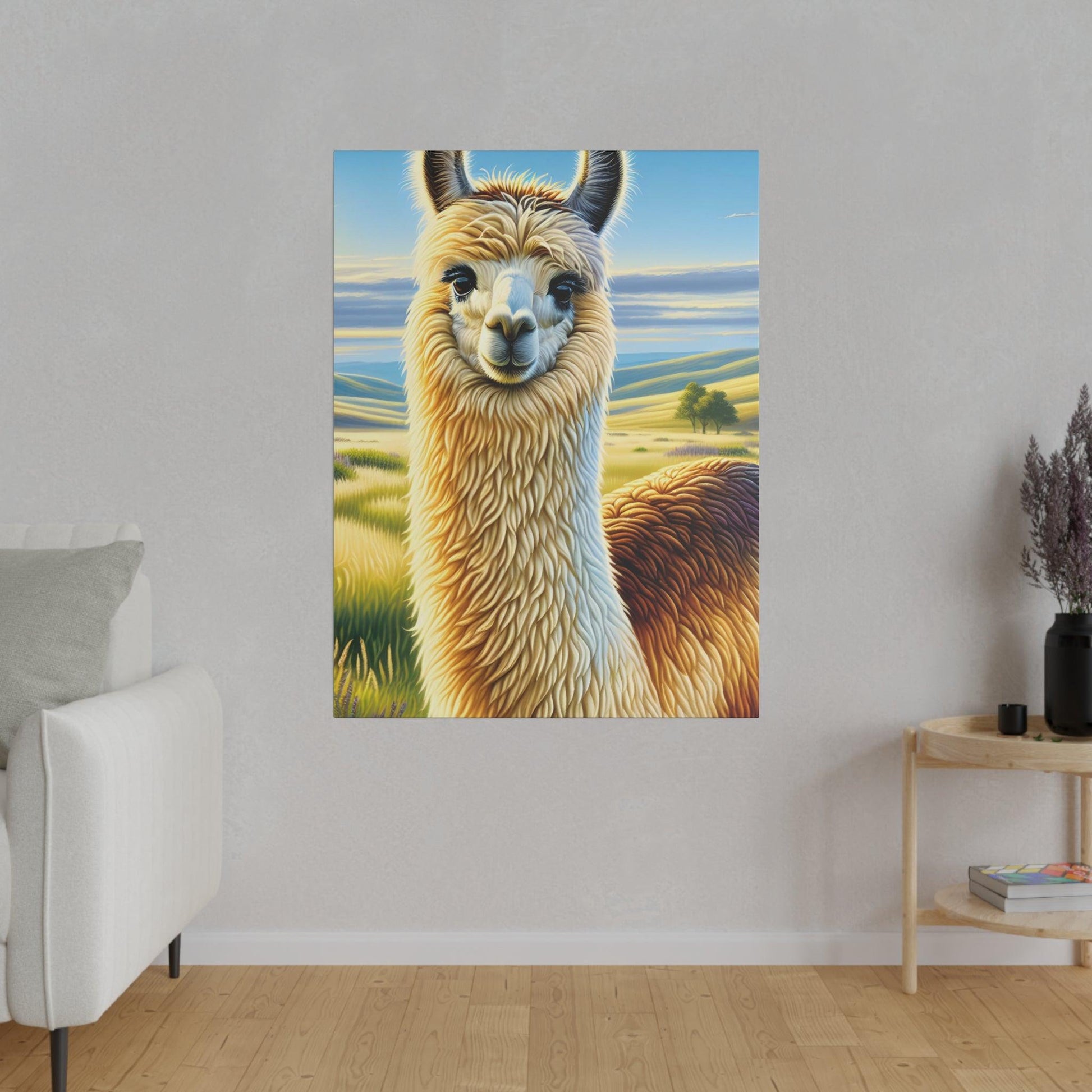 "Llama Vistas: Canvas Wall Art Extravaganza" - The Alice Gallery