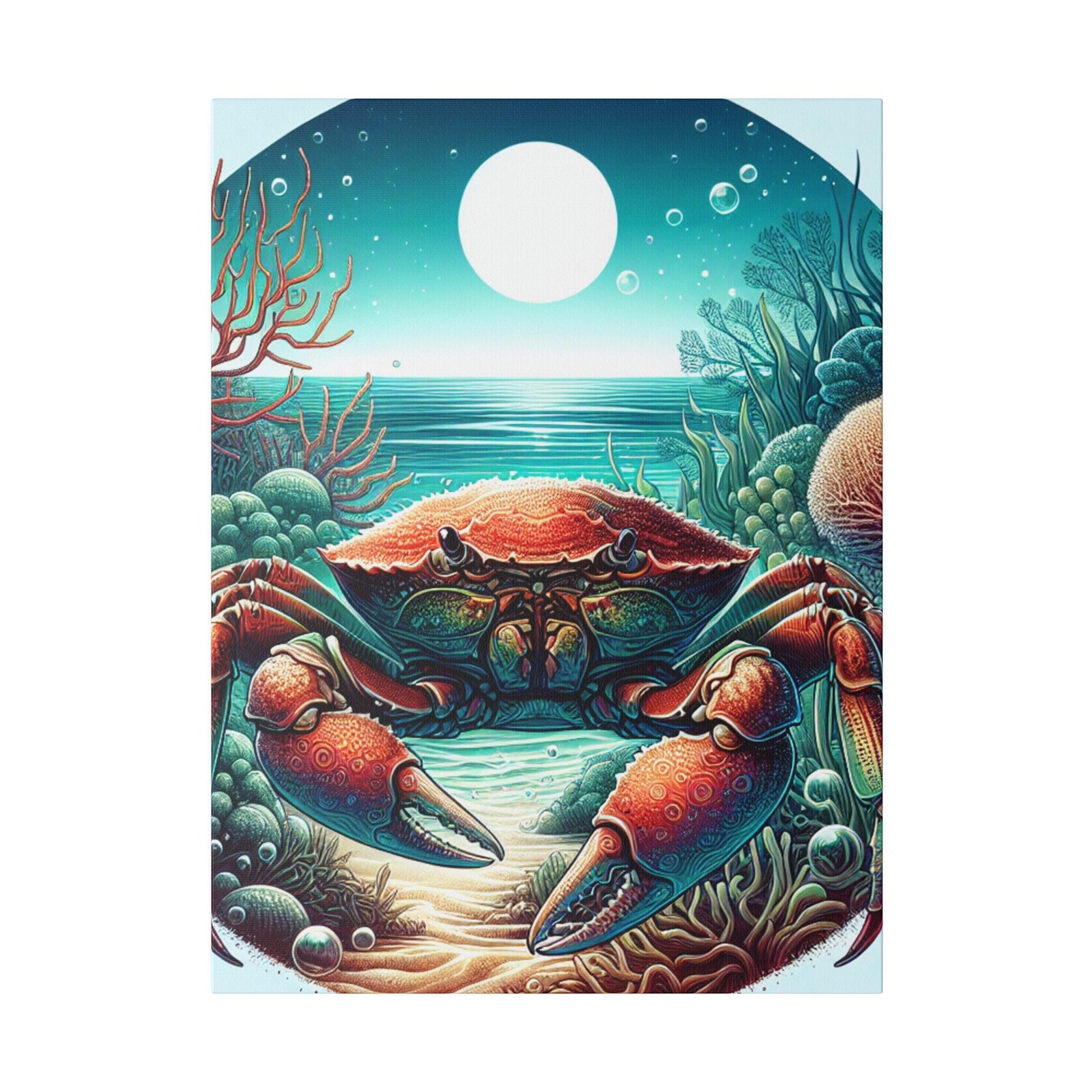 "Crab Carnival: Captivating Canvas Wall Art" - Canvas - The Alice Gallery
