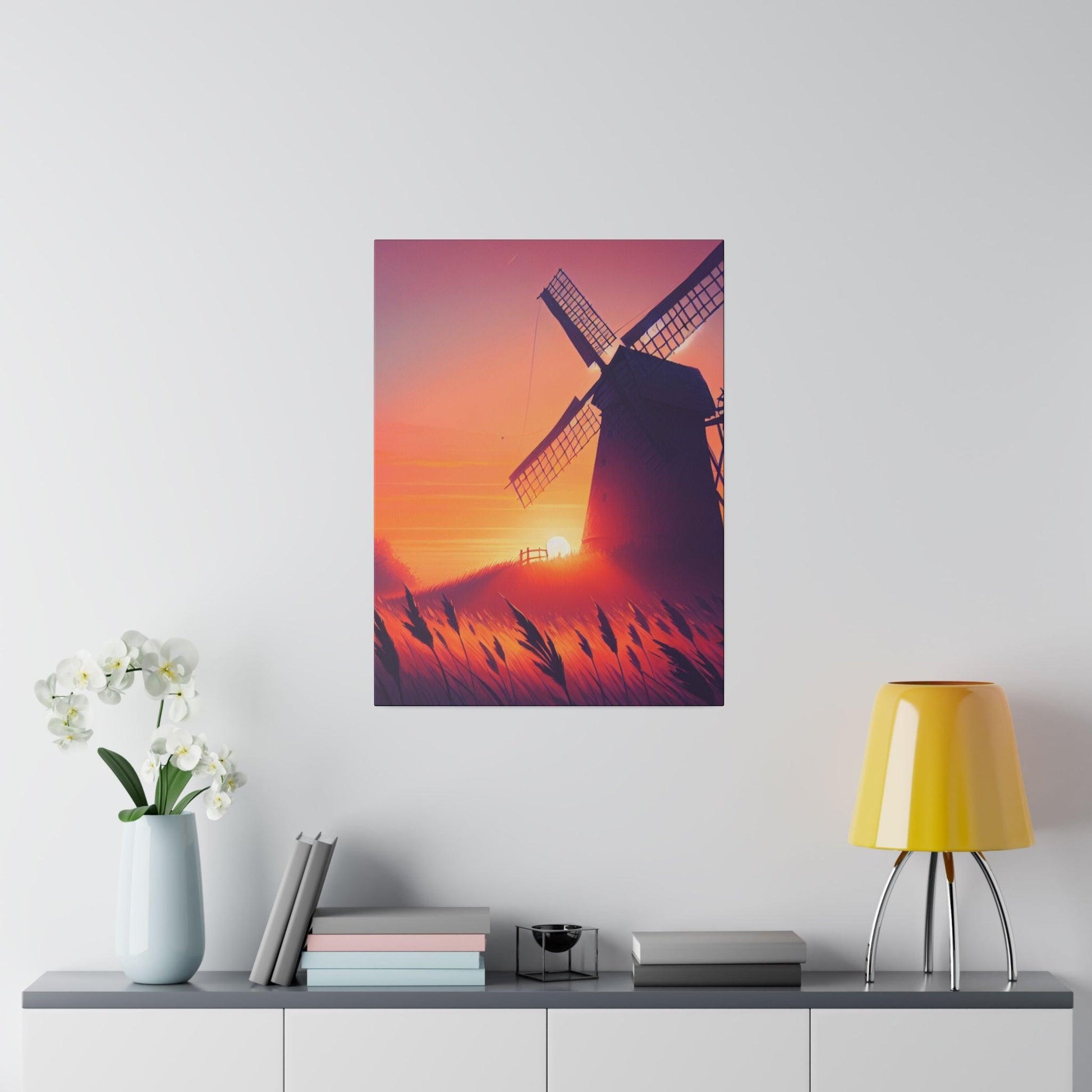 "Whispers of the Windmill" Canvas Wall Art - The Alice Gallery