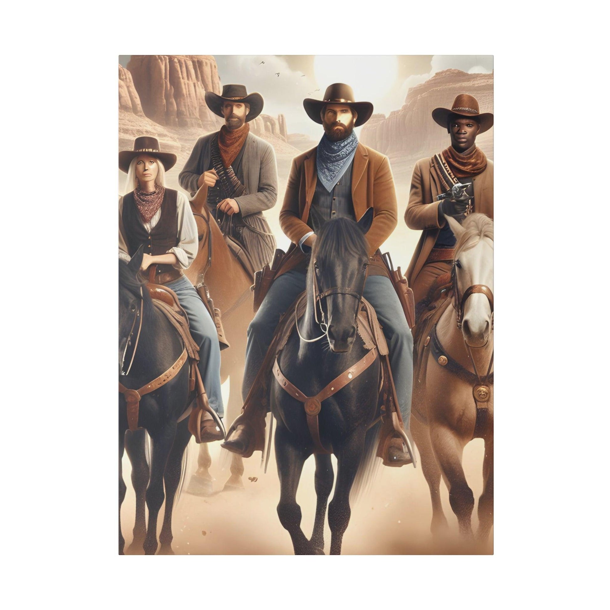 "Cowboy Chronicles: Timeless Canvas Wall Art" - The Alice Gallery