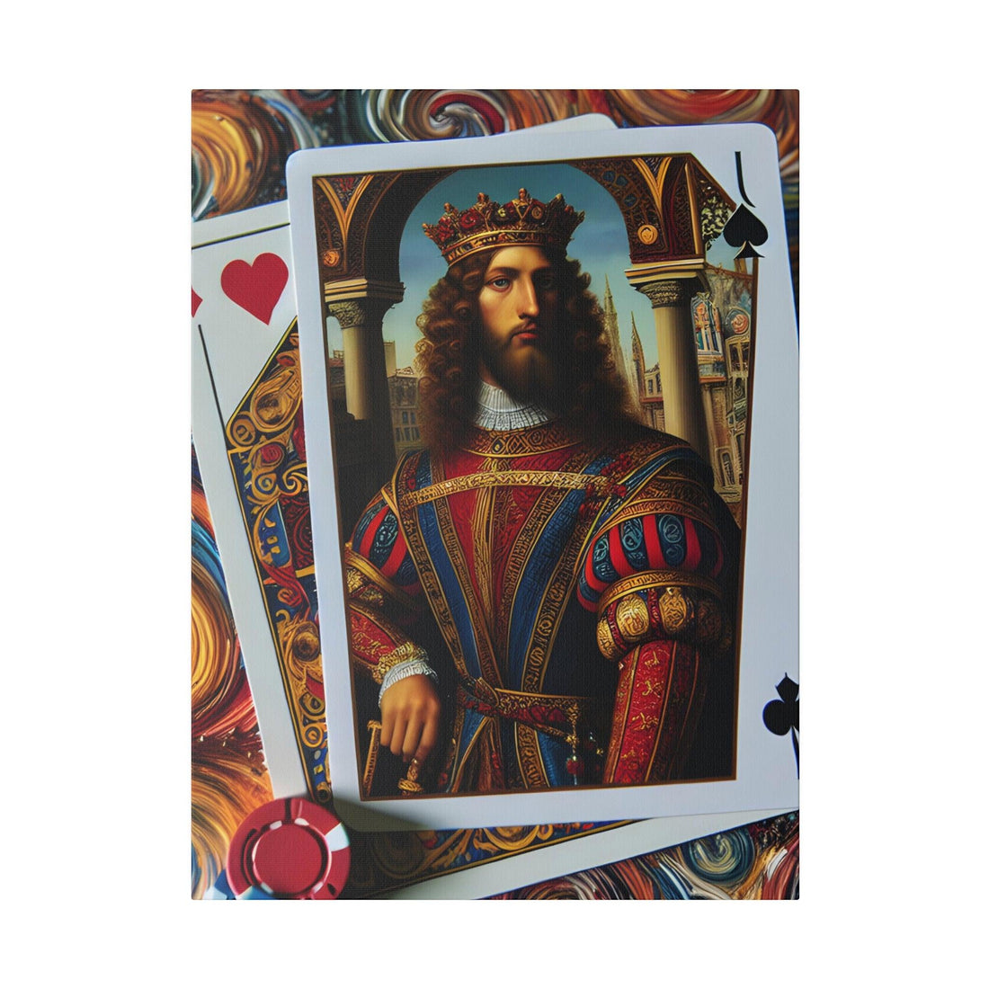 "Deck of Splendor: Playing Card Inspired Canvas Wall Art" - The Alice Gallery
