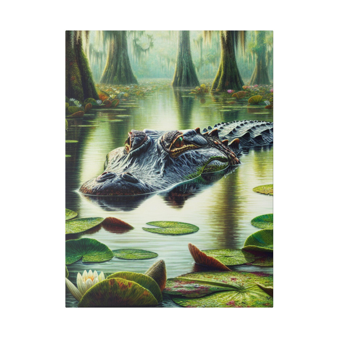 "Allure of the Alligator" Canvas Wall Art